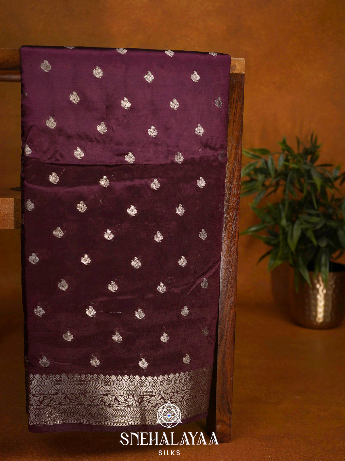 Wine  Banaras Saree