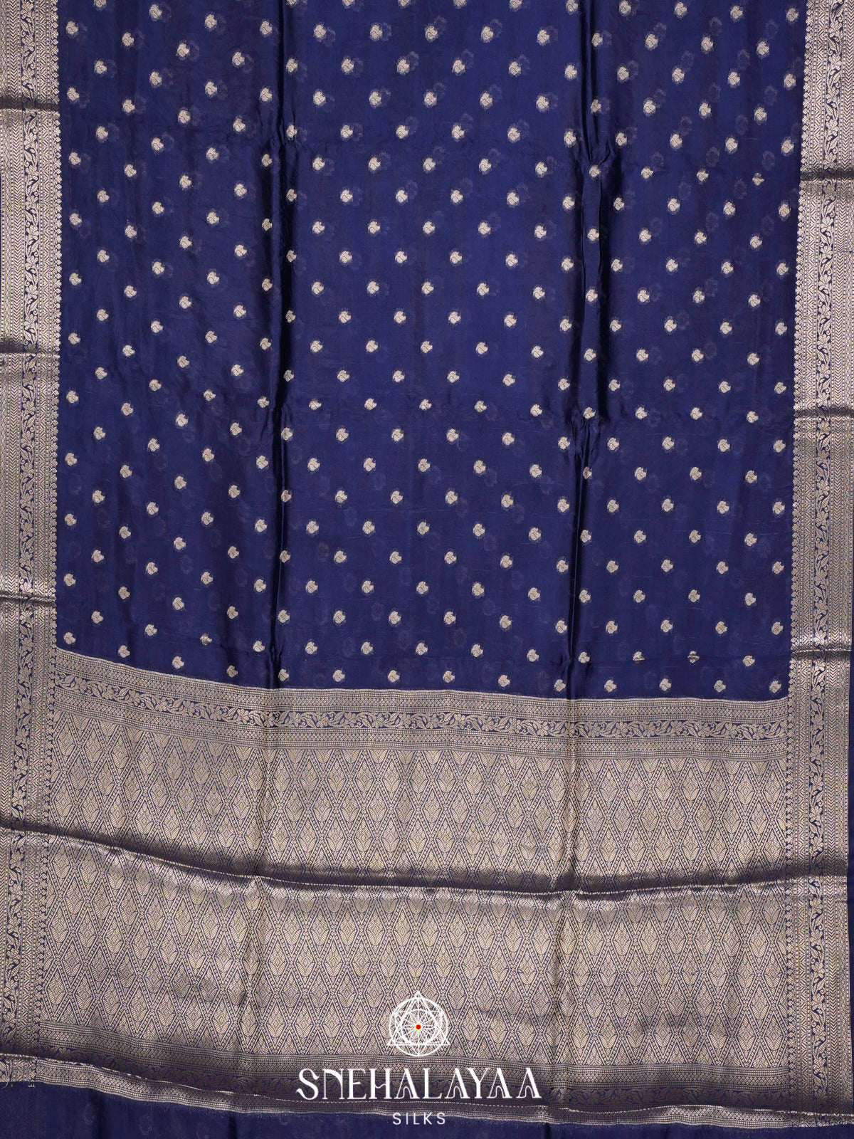 Navy Blue  Banaras Saree