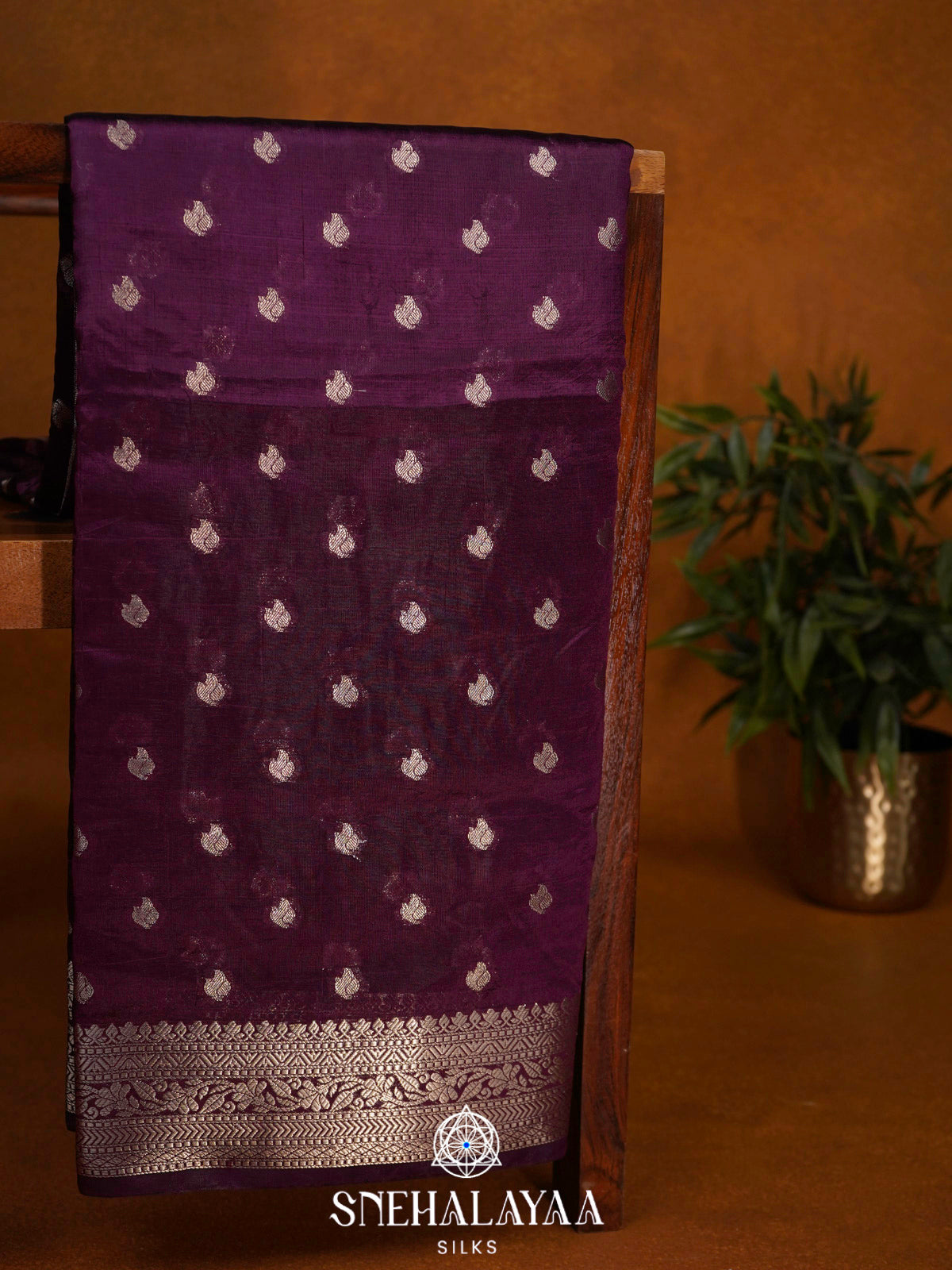 Purple  Banaras Saree