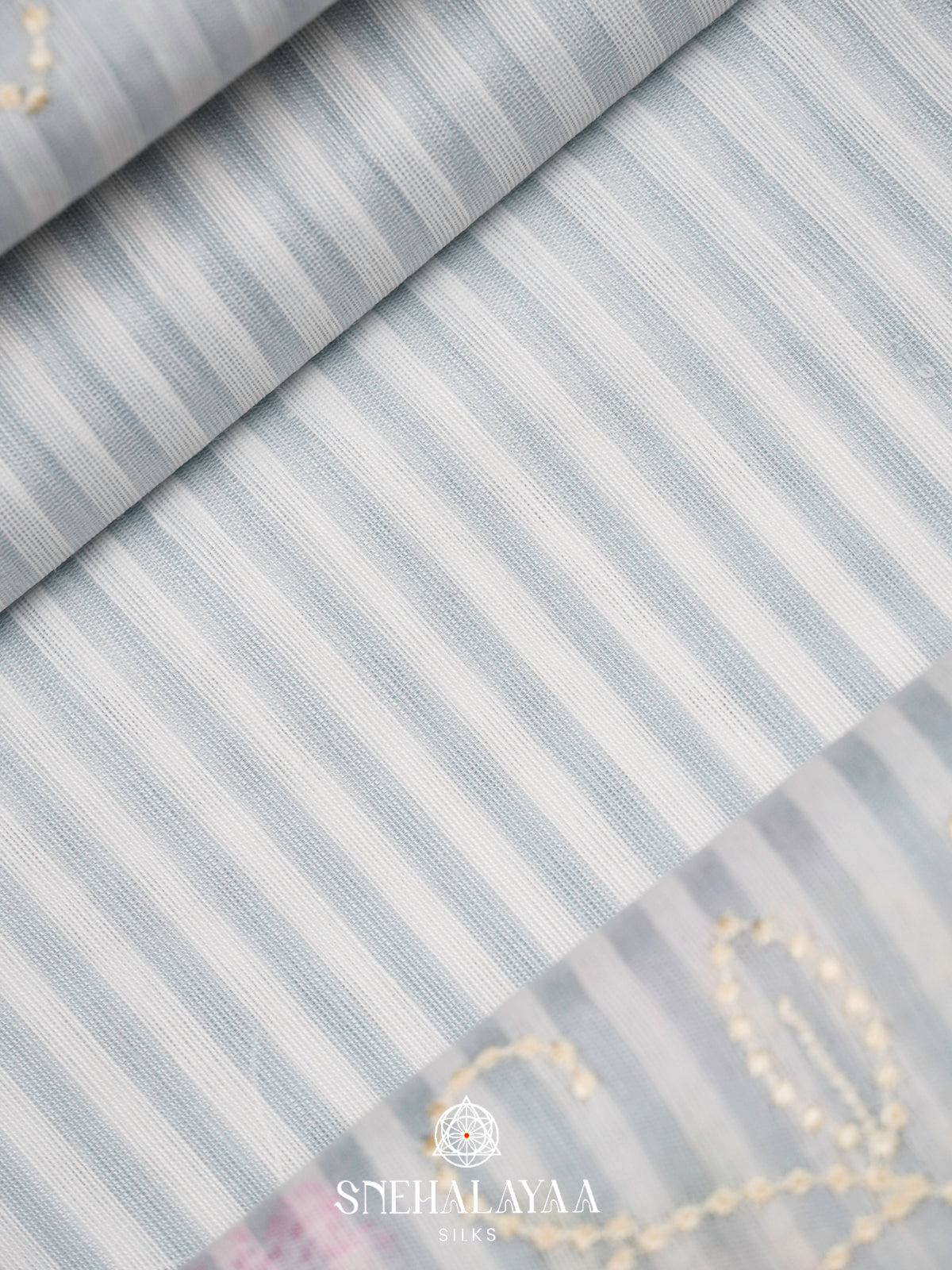 Grey Linen Saree