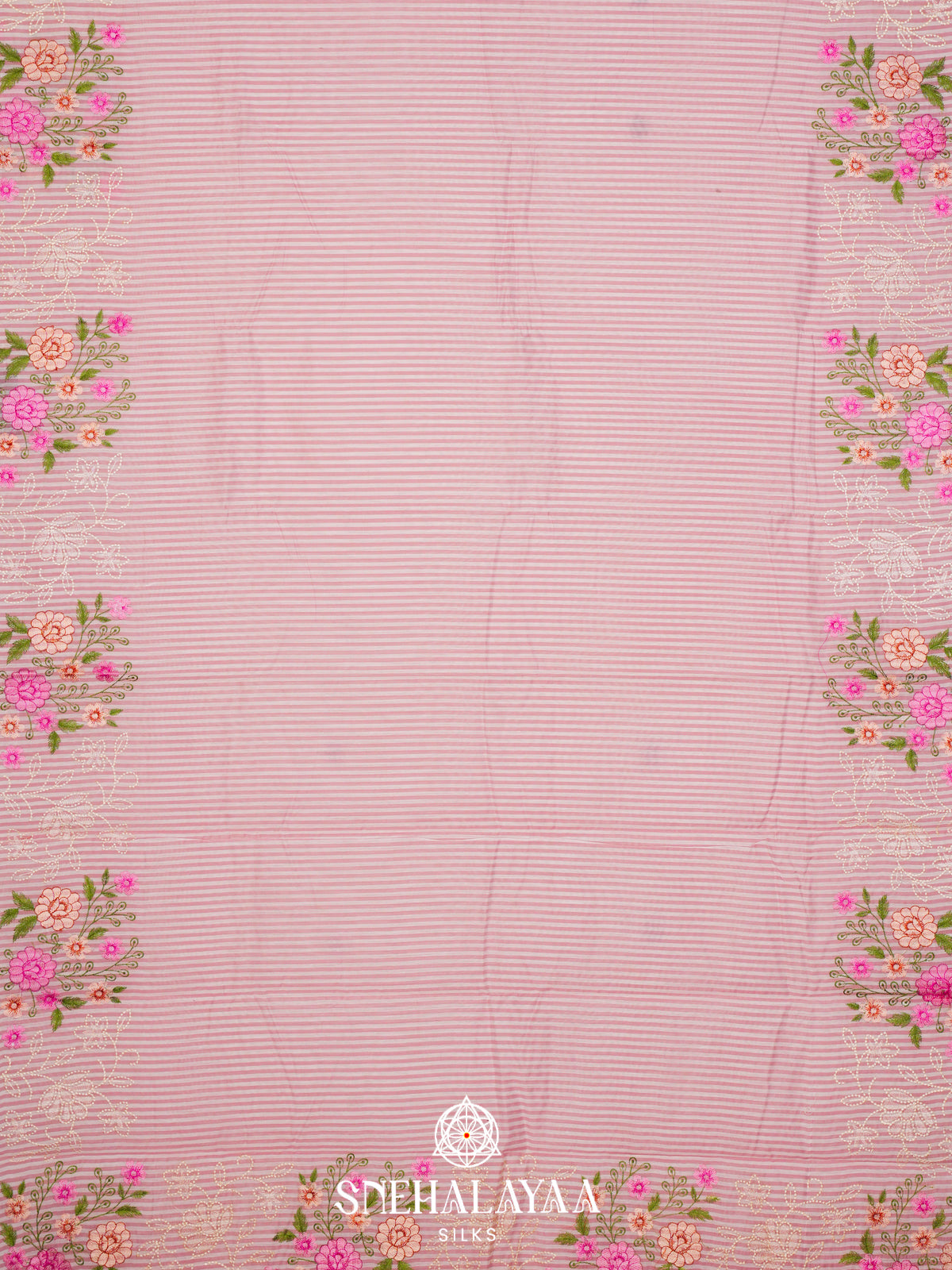 Pink Linen Saree