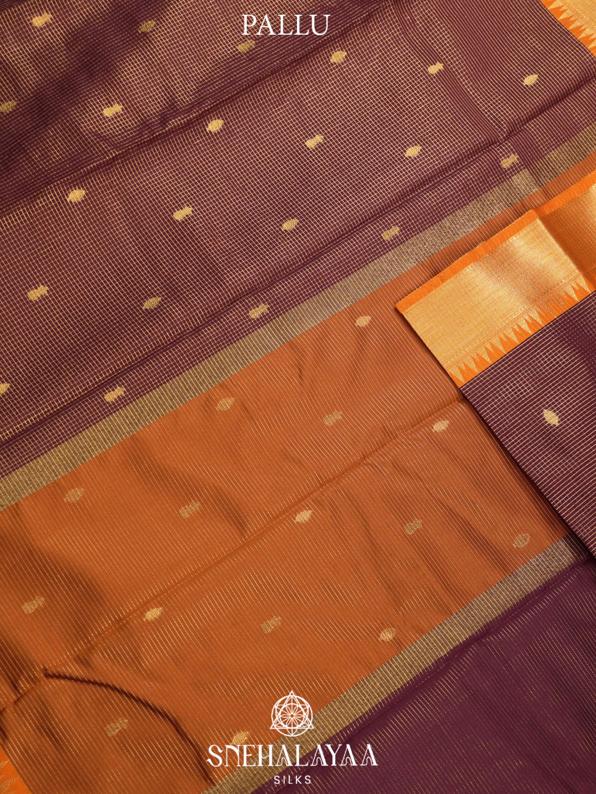 Chocolate Brown  Art Silk Saree