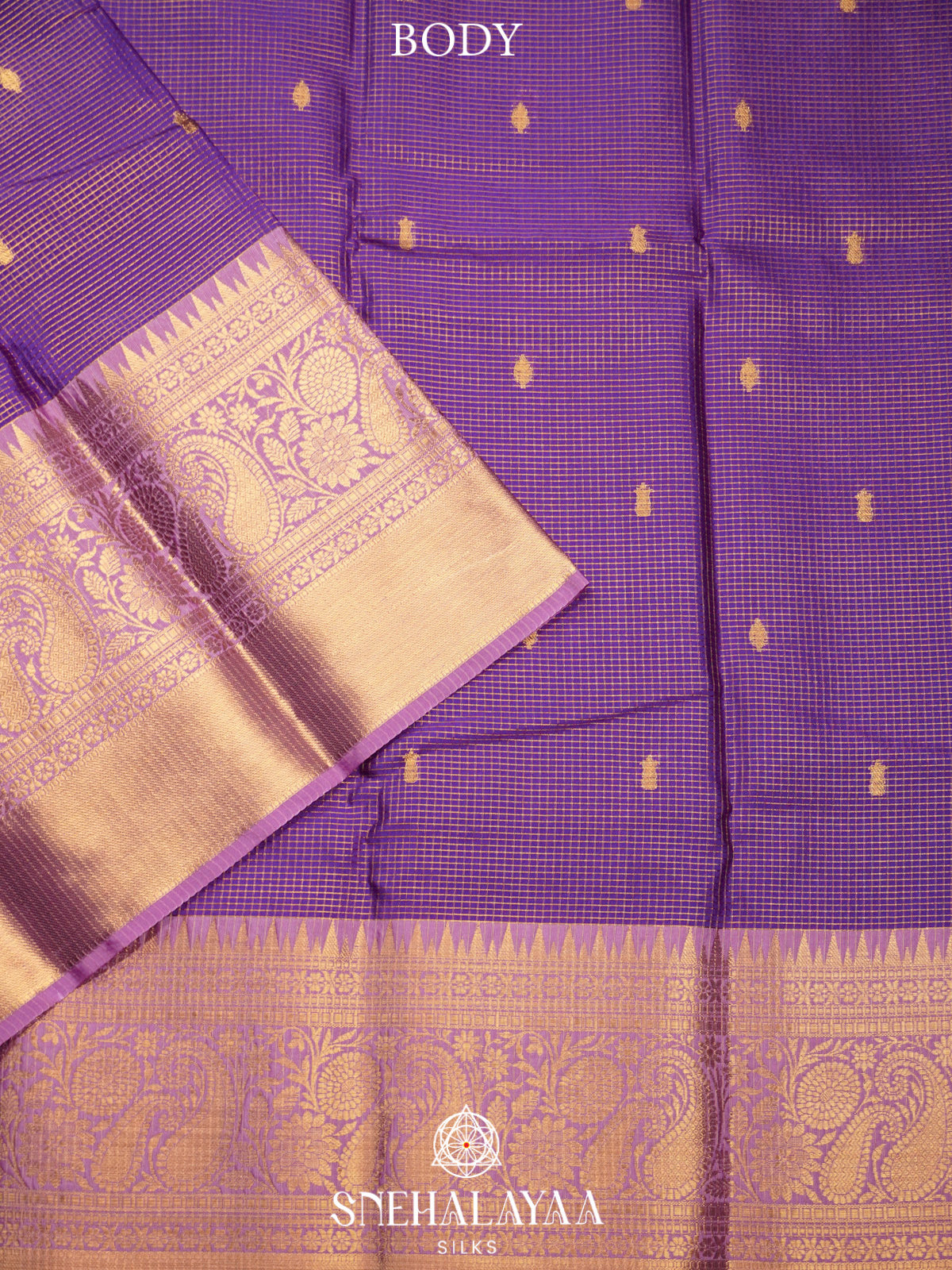 Violet  Art Silk Saree