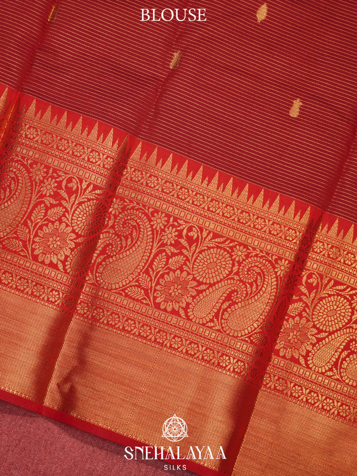 Chocolate Brown  Art Silk Saree