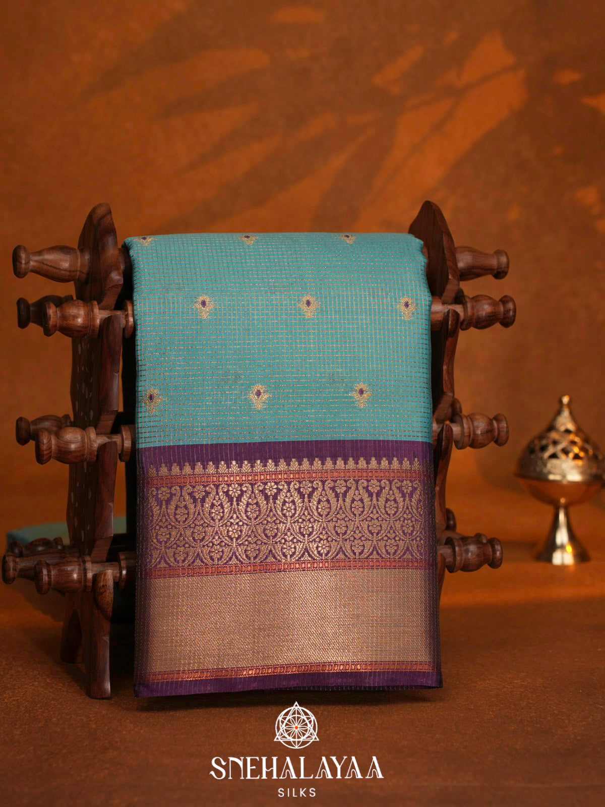 Teal Green  Art Silk Saree