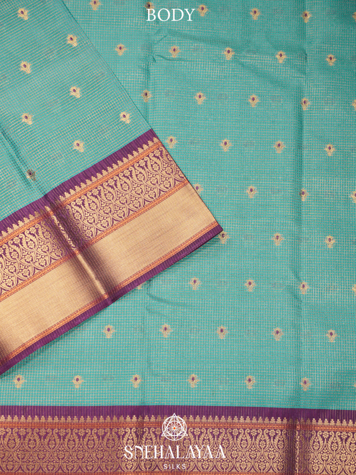 Teal Green  Art Silk Saree