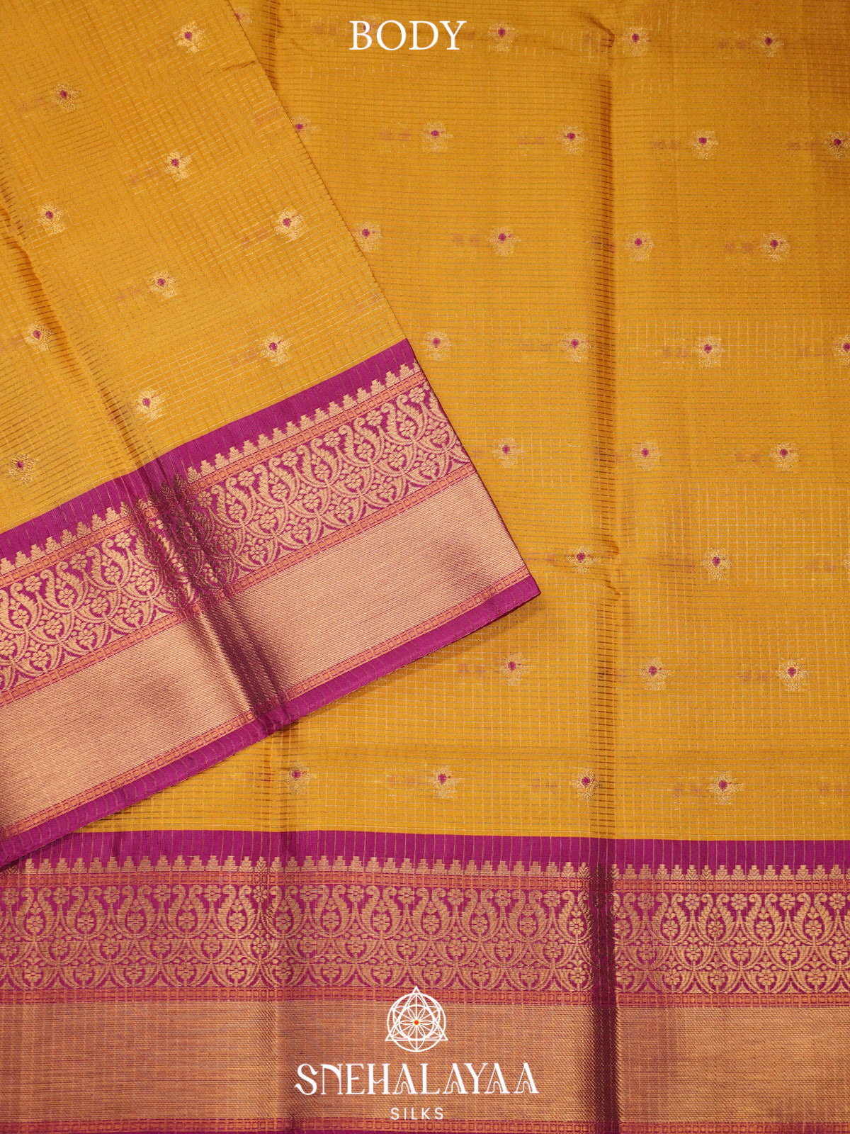 Mango Yellow  Art Silk Saree