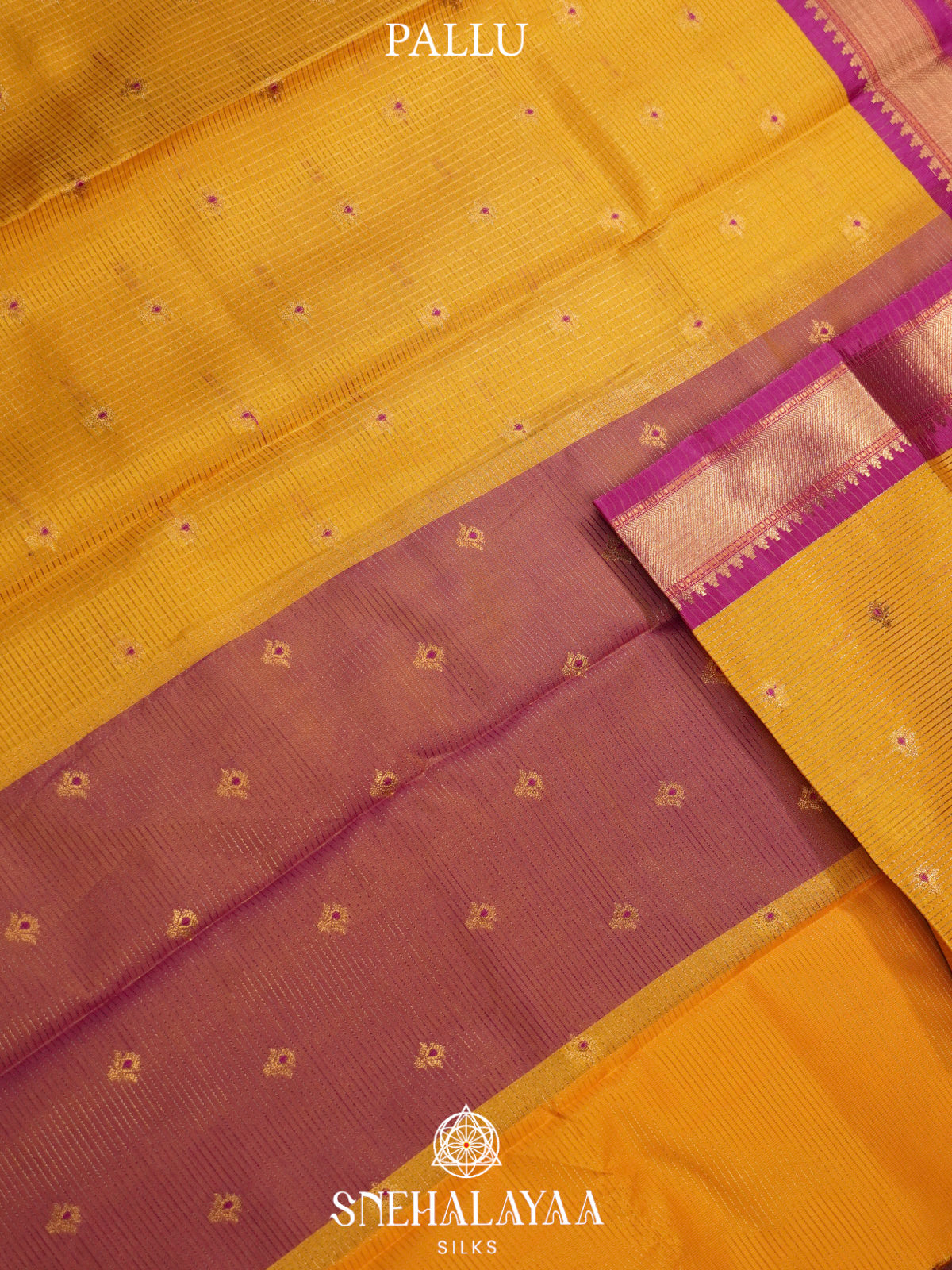 Mango Yellow  Art Silk Saree