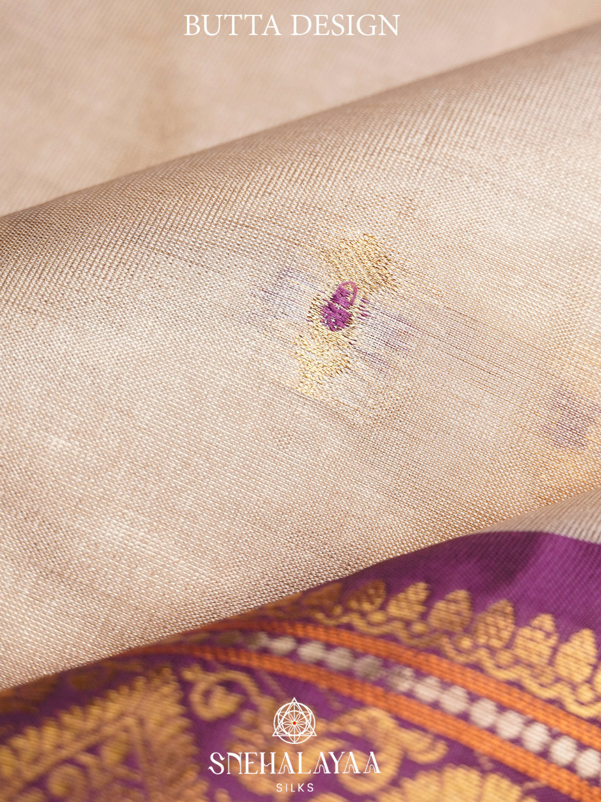 Cream  Art Silk Saree