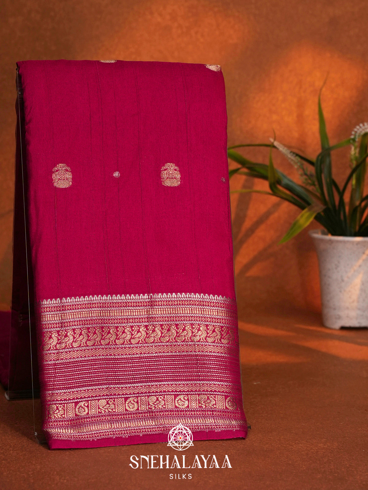 Rani Pink Dola Saree