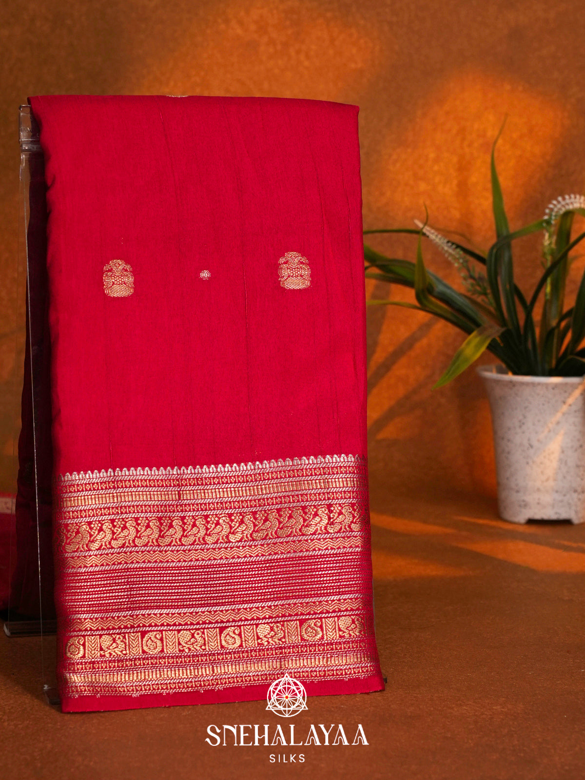 Red Dola Saree