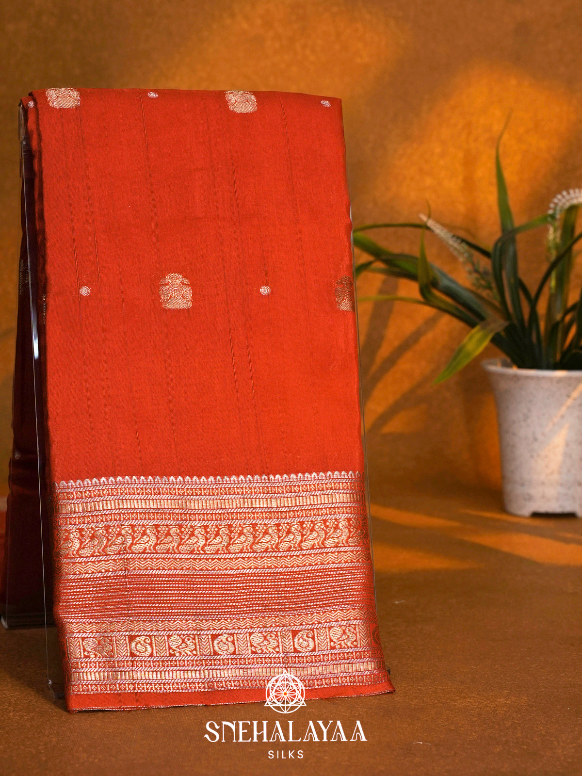 Orange Dola Saree
