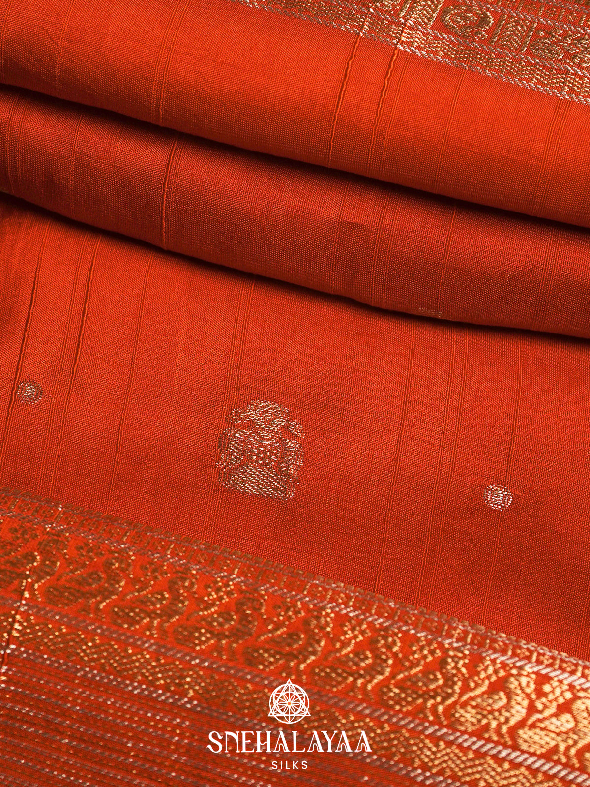 Orange Dola Saree