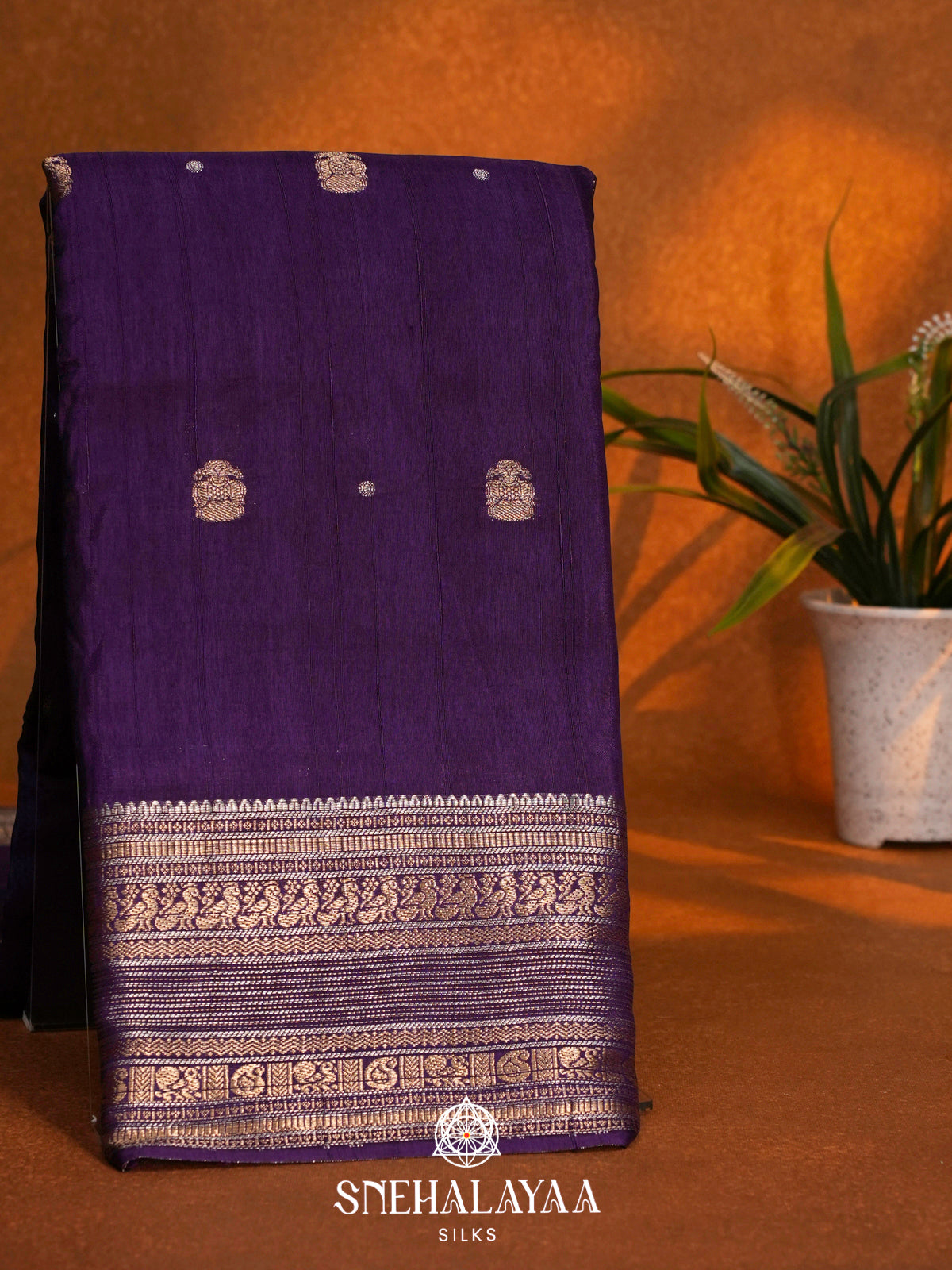 Purple Dola Saree