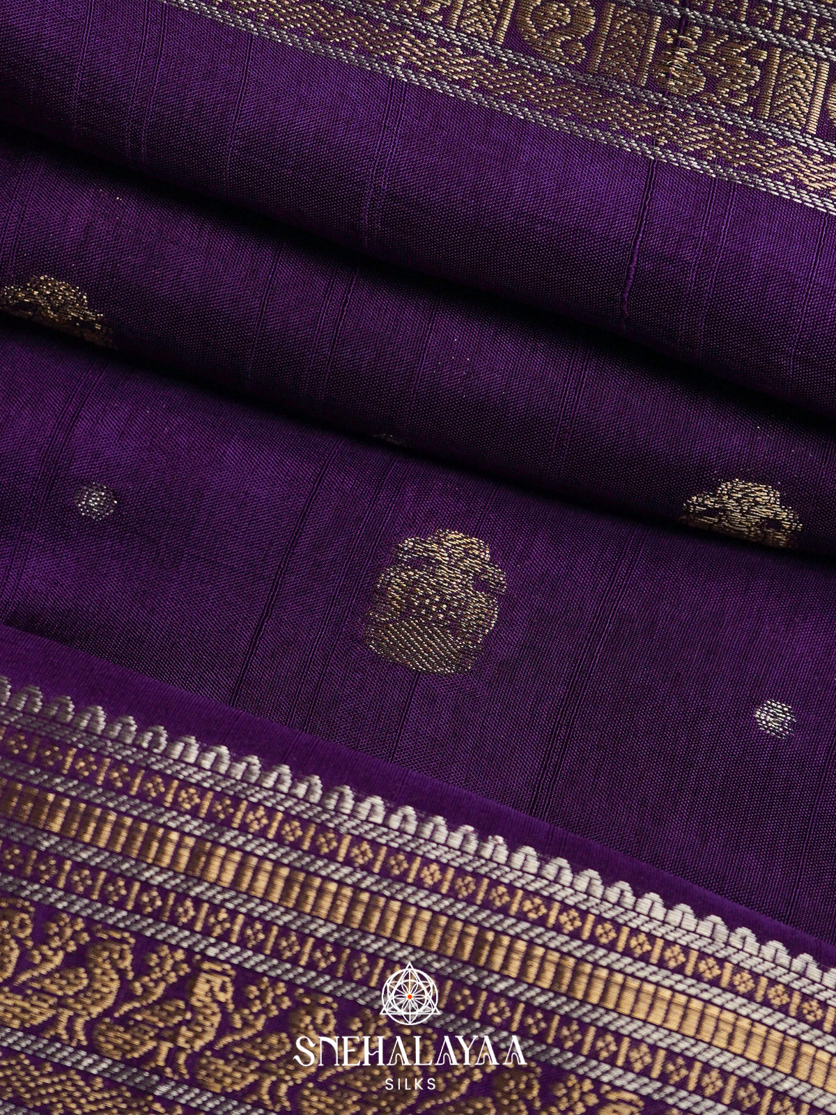 Purple Dola Saree