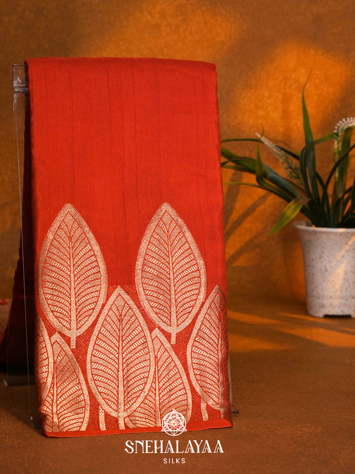 Orange Dola Saree