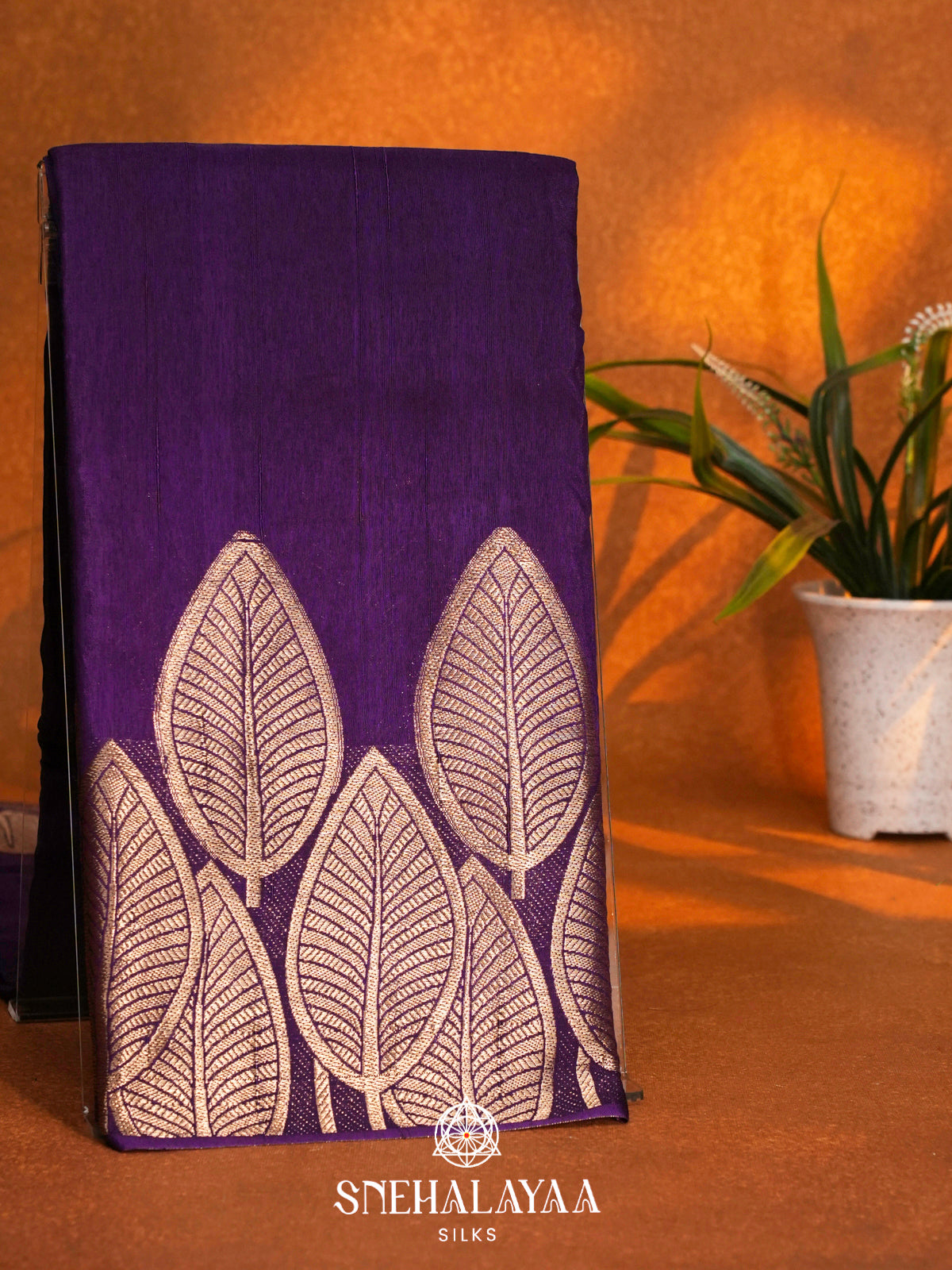 Purple Dola Saree