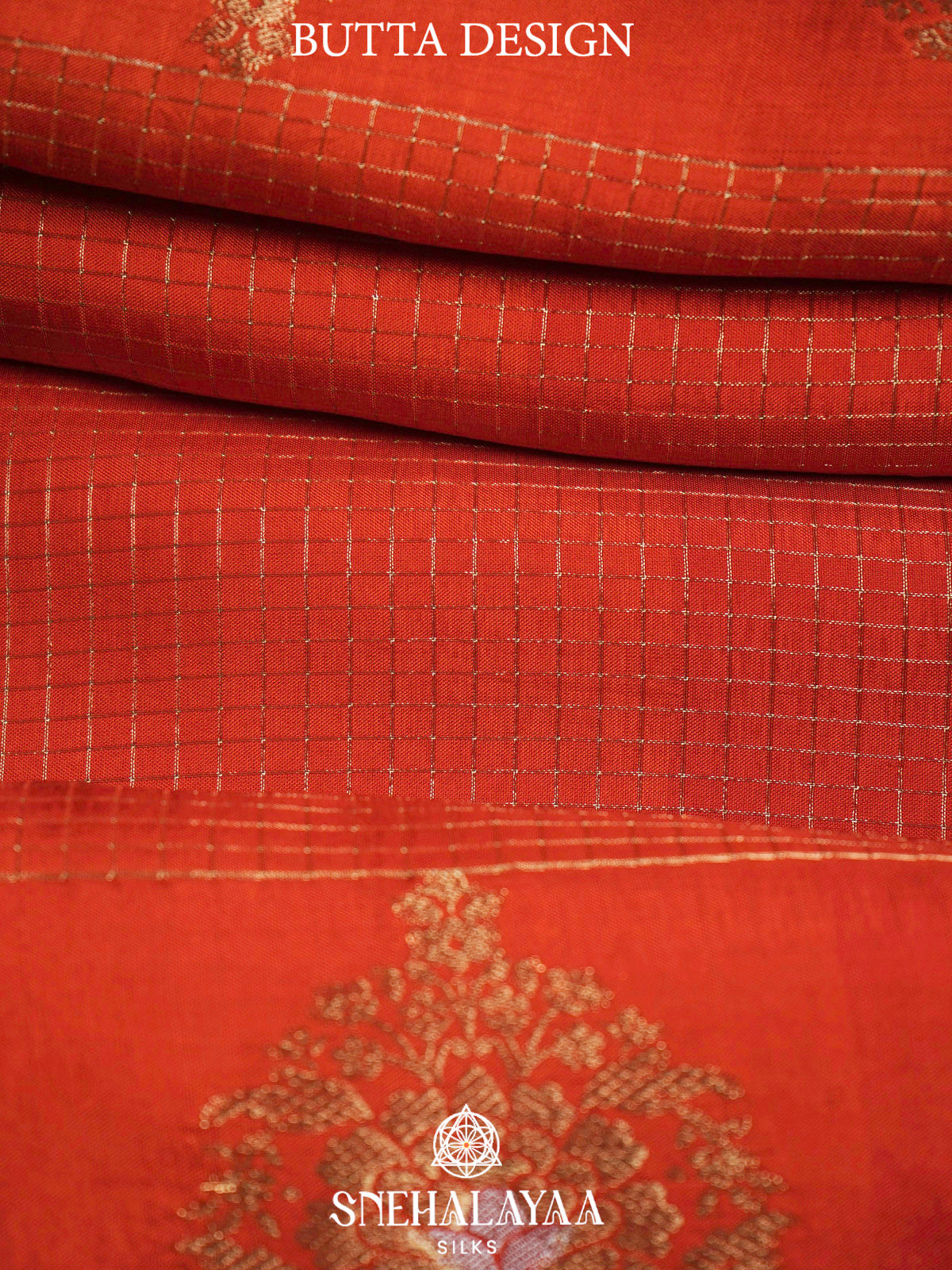 Orange  Banaras Saree