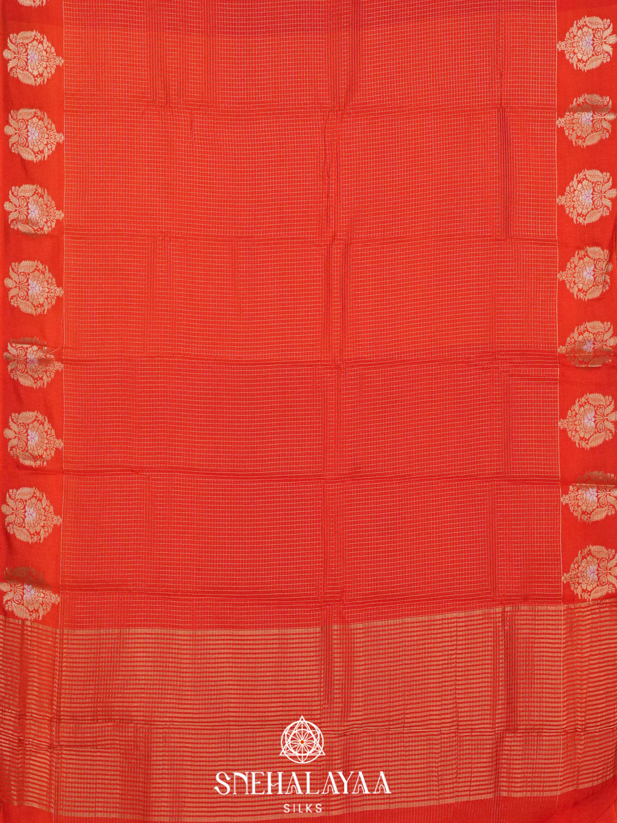 Orange  Banaras Saree