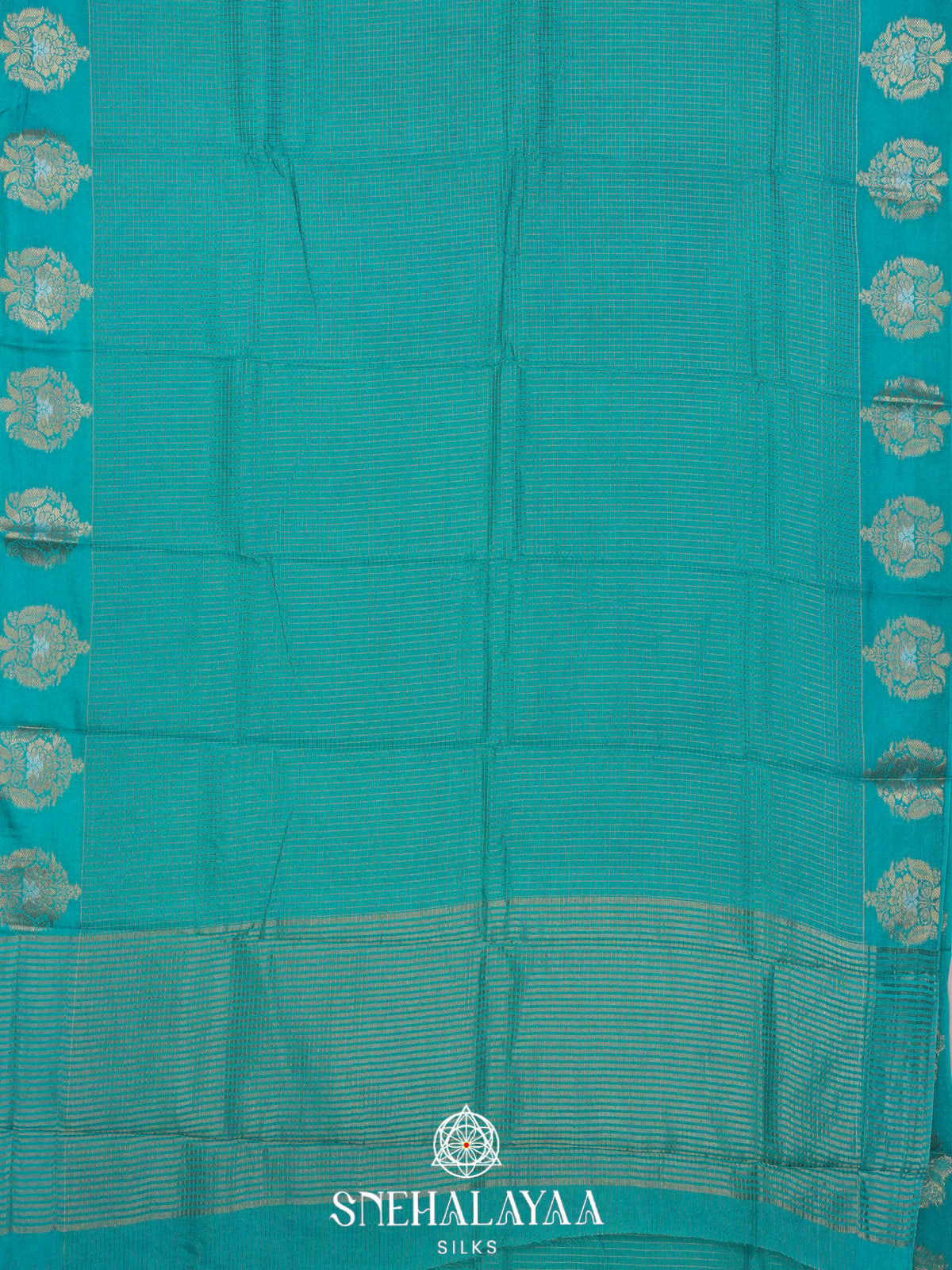 Sky Blue  Banaras Saree