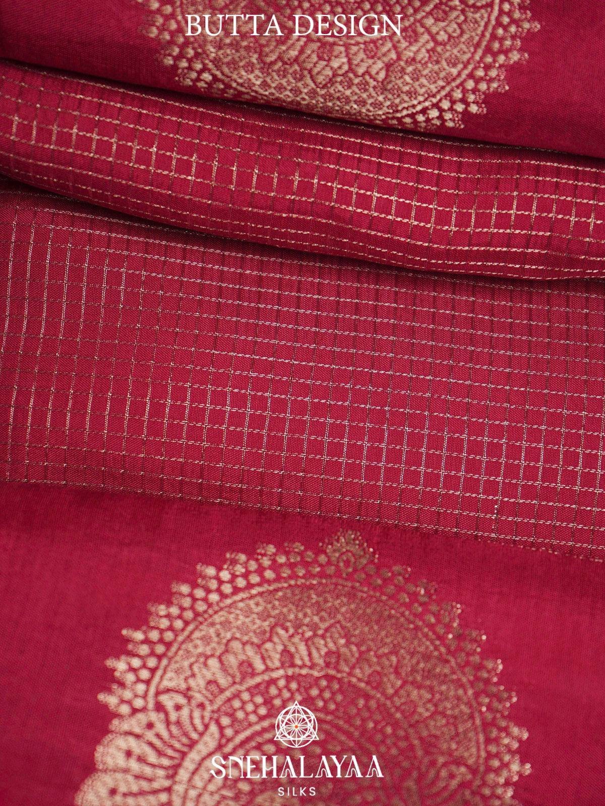 Rani Pink  Banaras Saree