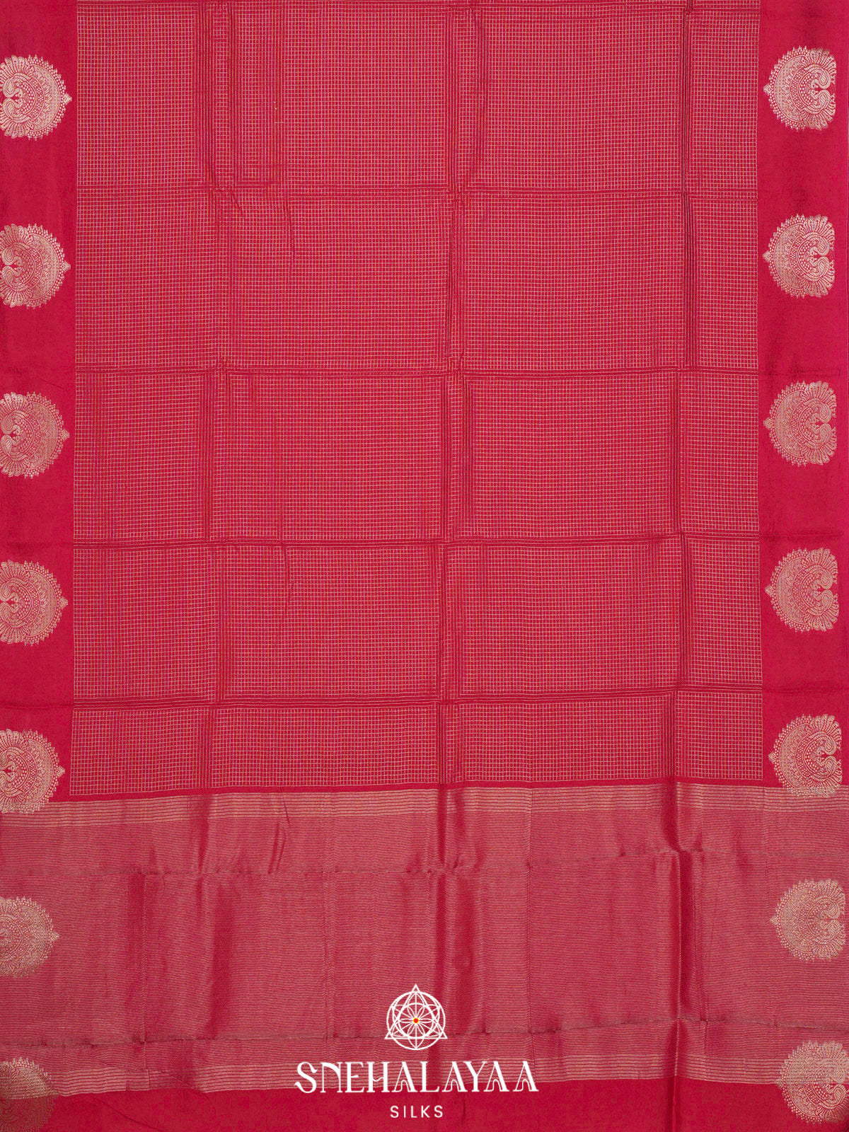 Rani Pink  Banaras Saree