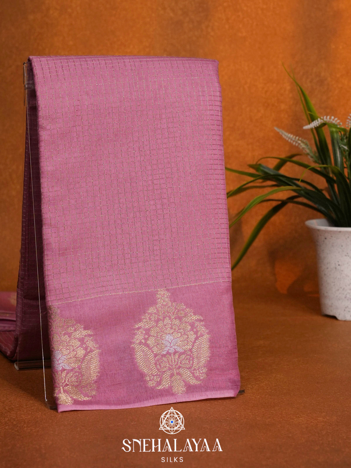 Lavender  Banaras Saree
