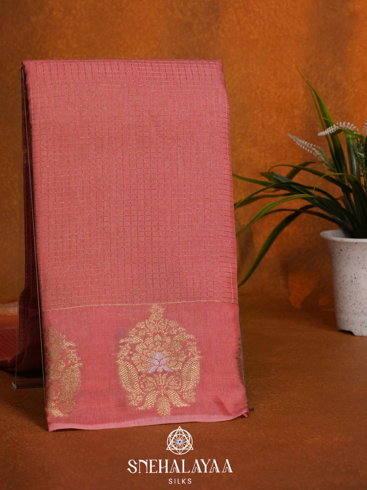 Pink  Banaras Saree