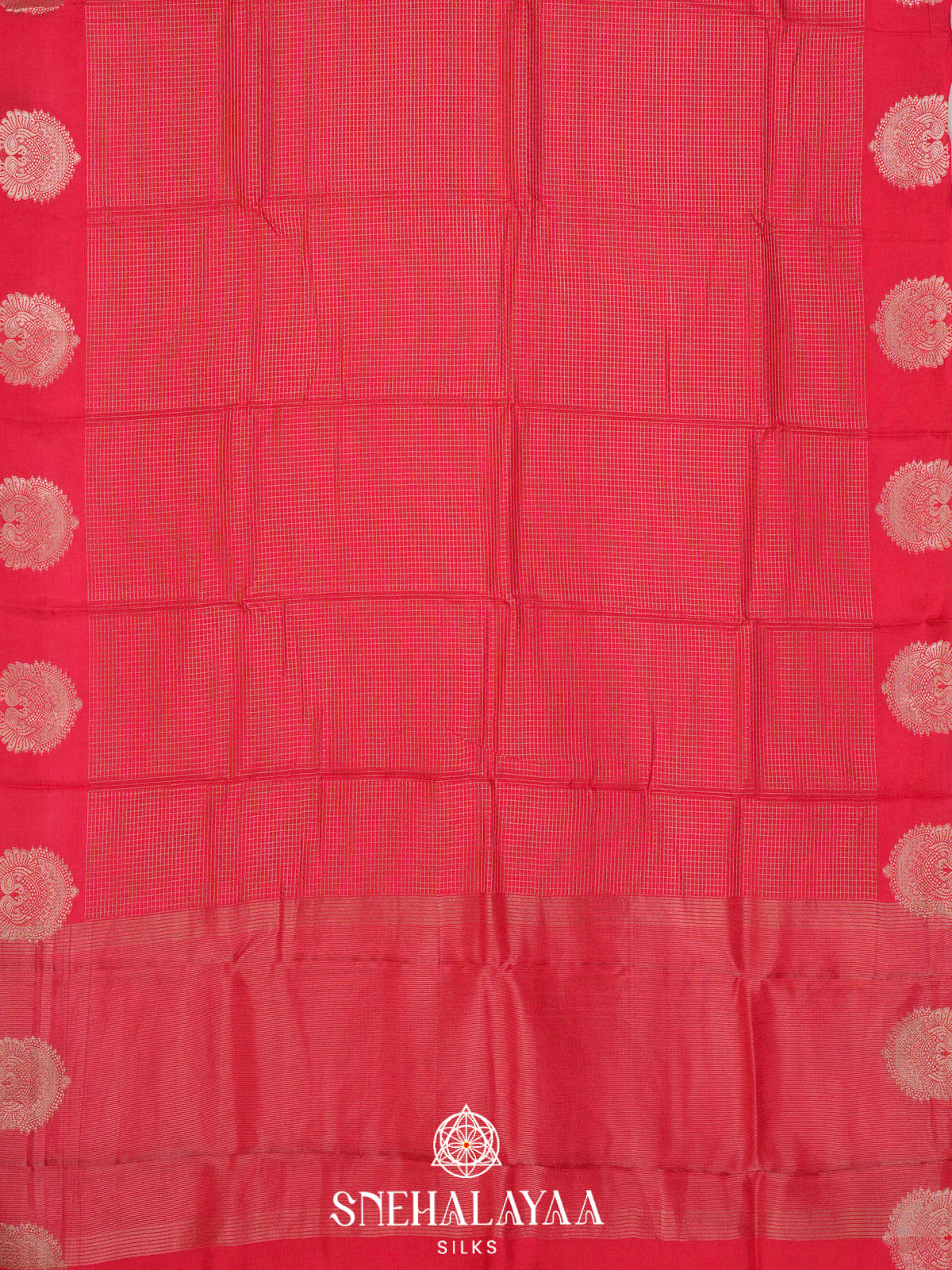 Rani Pink  Banaras Saree