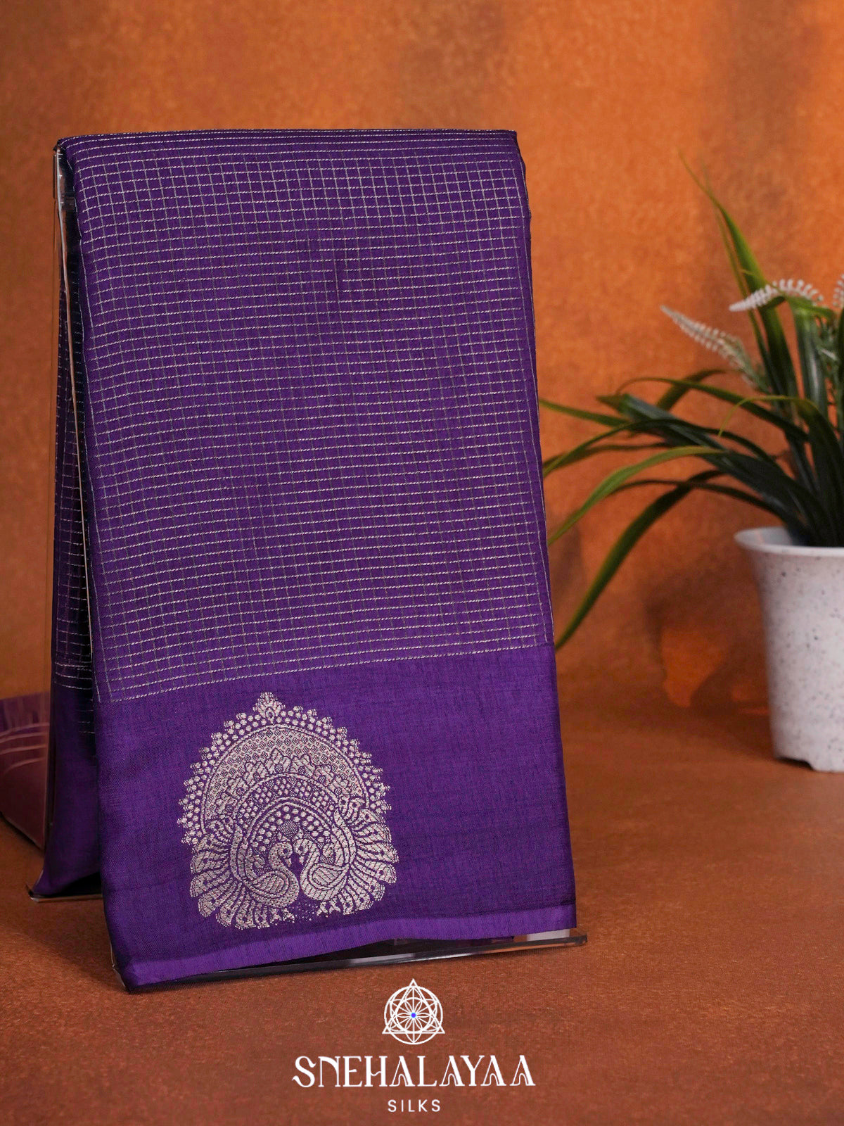 Purple  Banaras Saree