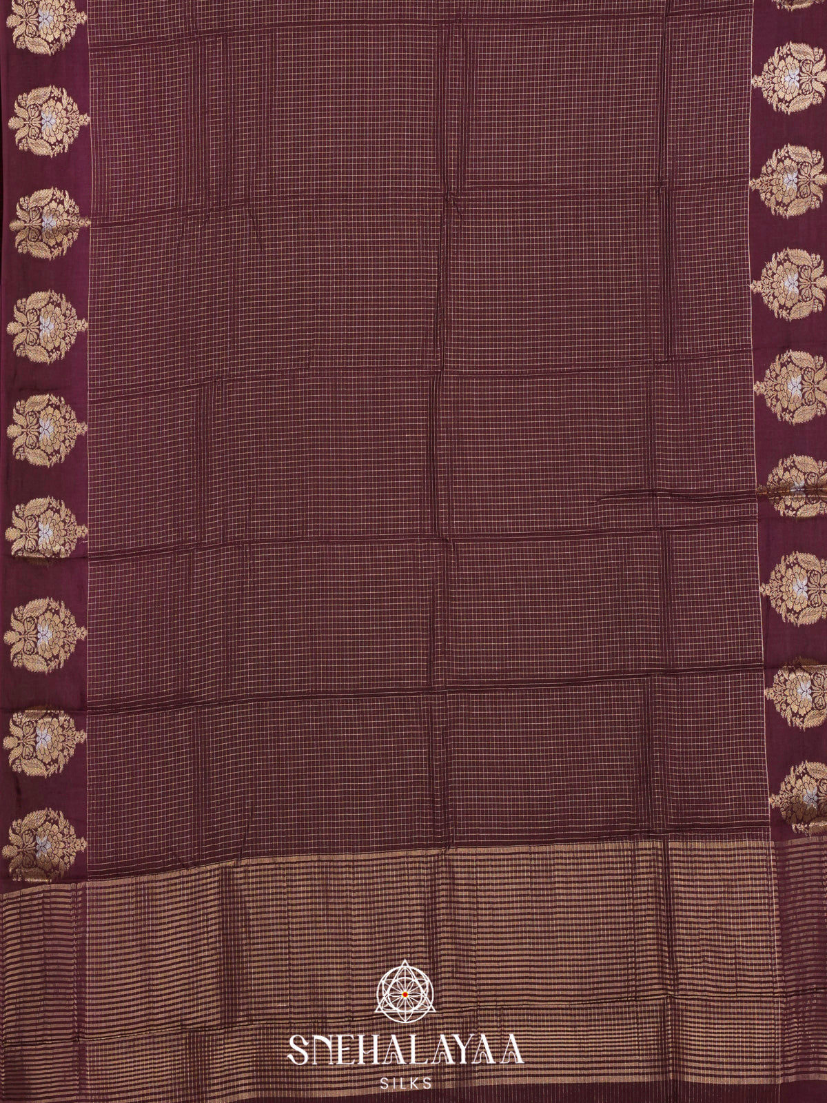 Wine  Banaras Saree