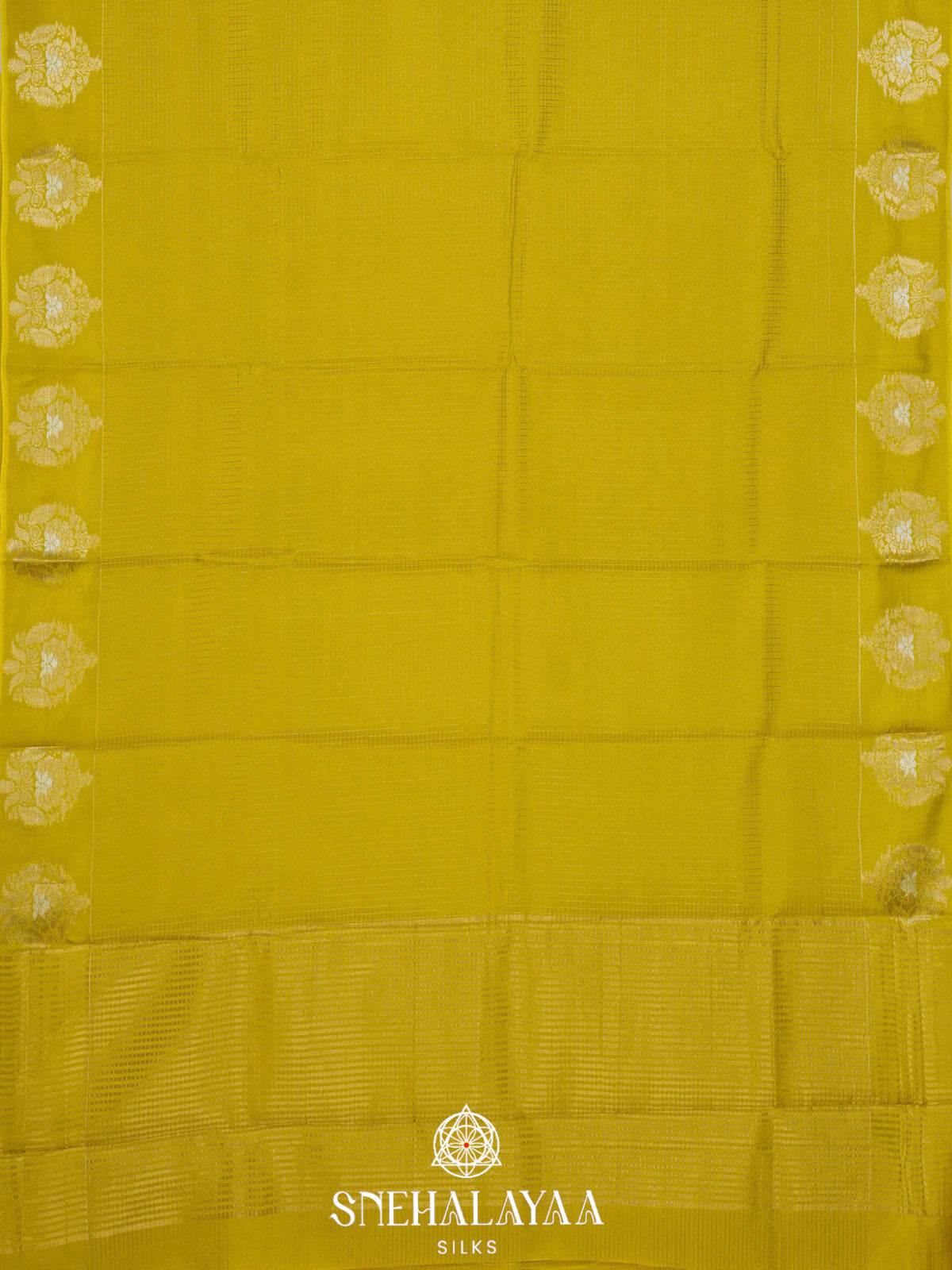 Lime Green  Banaras Saree