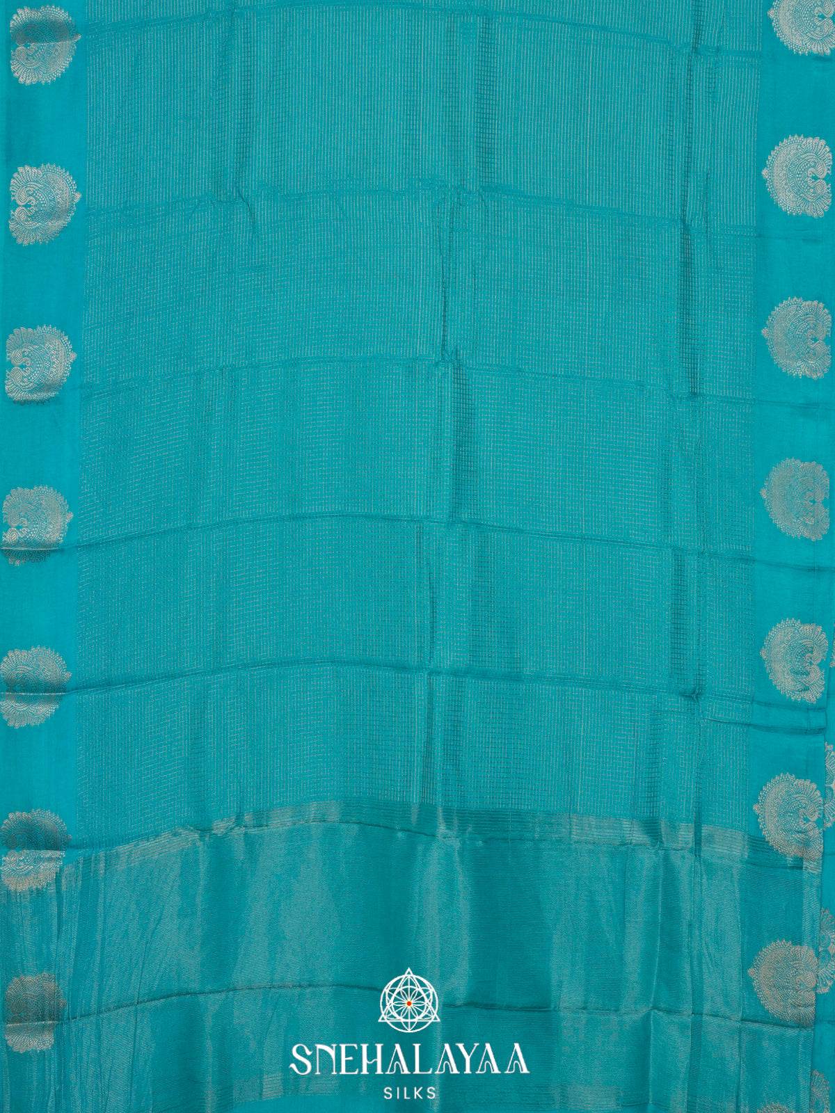 Sky Blue  Banaras Saree