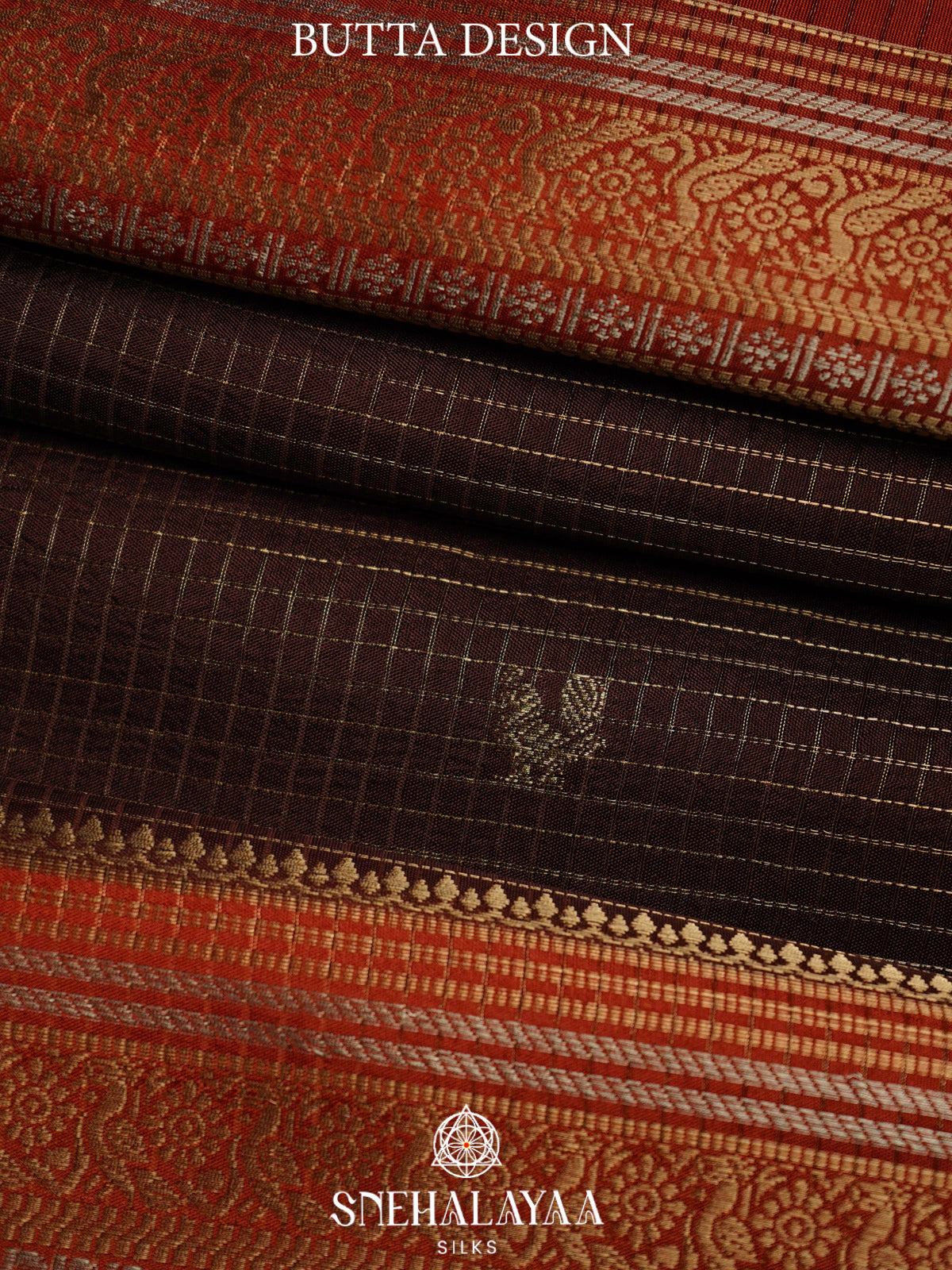 Coffee Brown  Banaras Saree