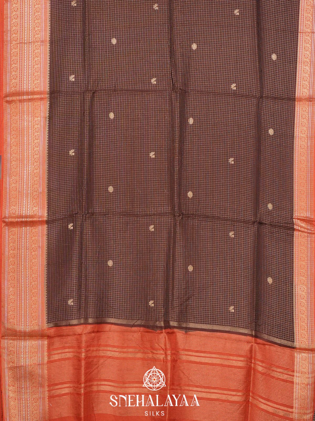 Coffee Brown  Banaras Saree