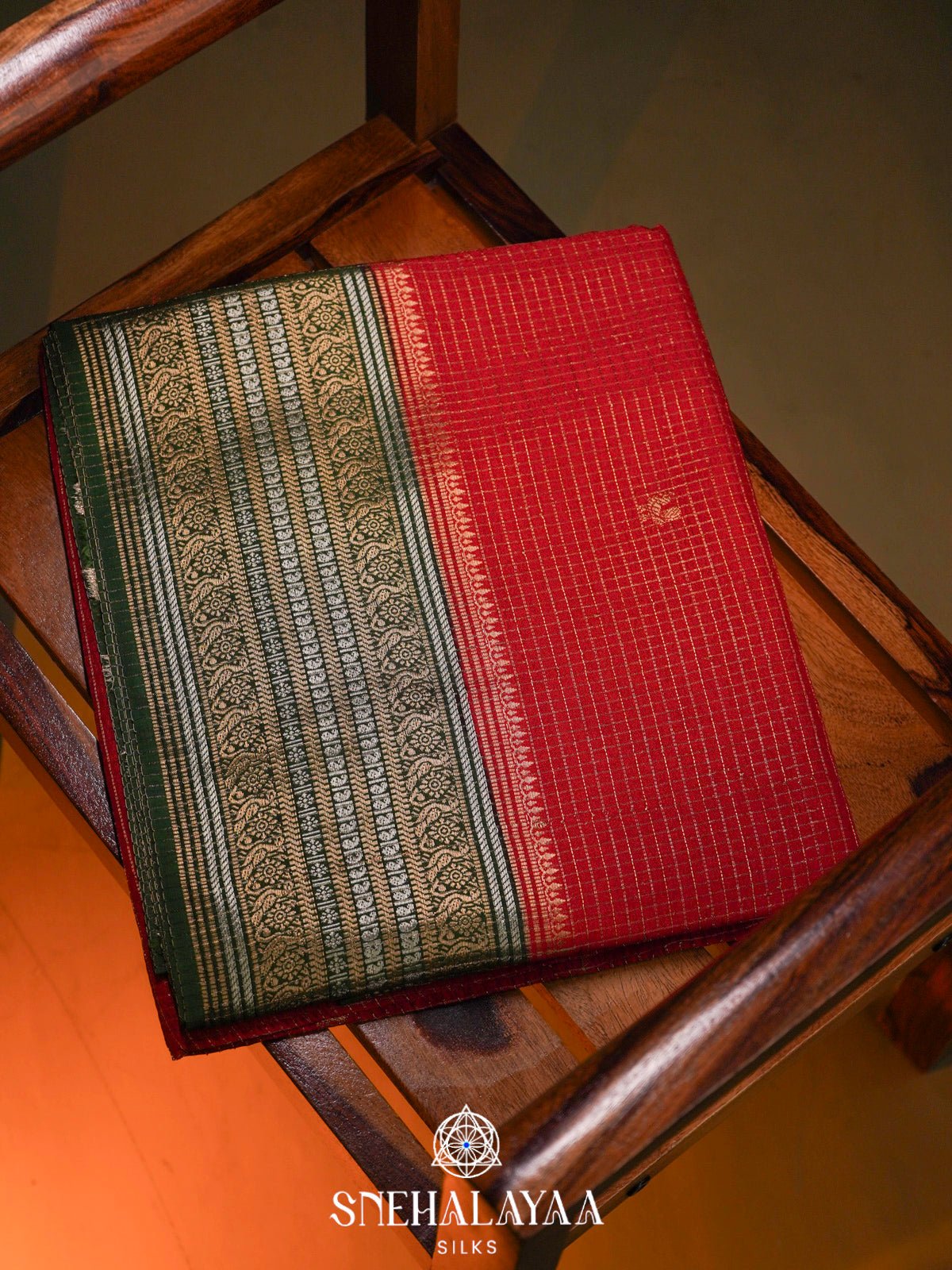 Red  Banaras Saree
