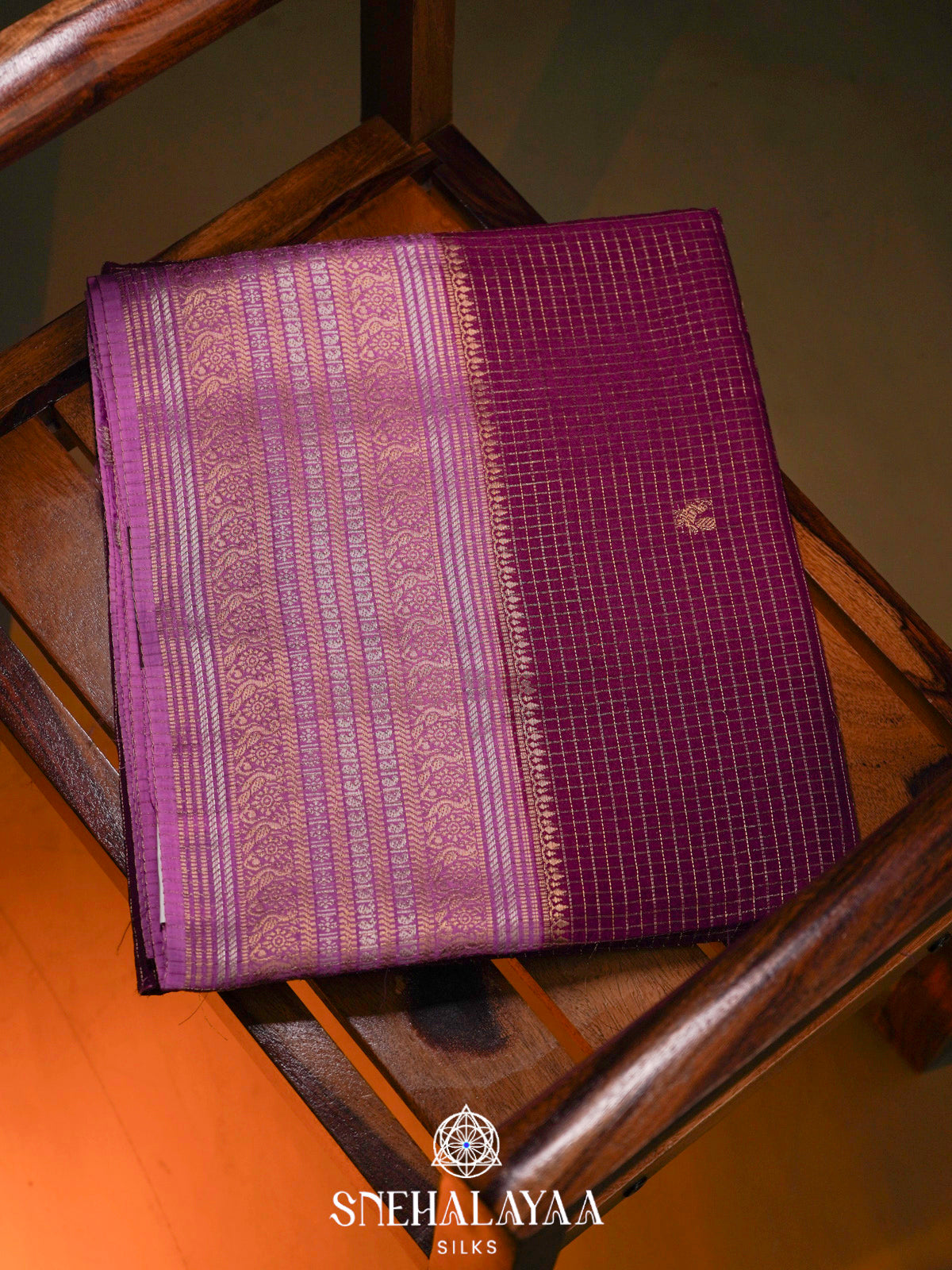 Purple  Banaras Saree
