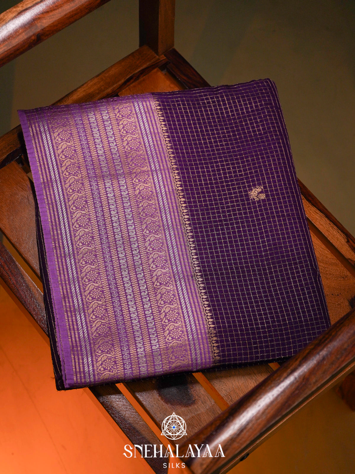 Purple  Banaras Saree