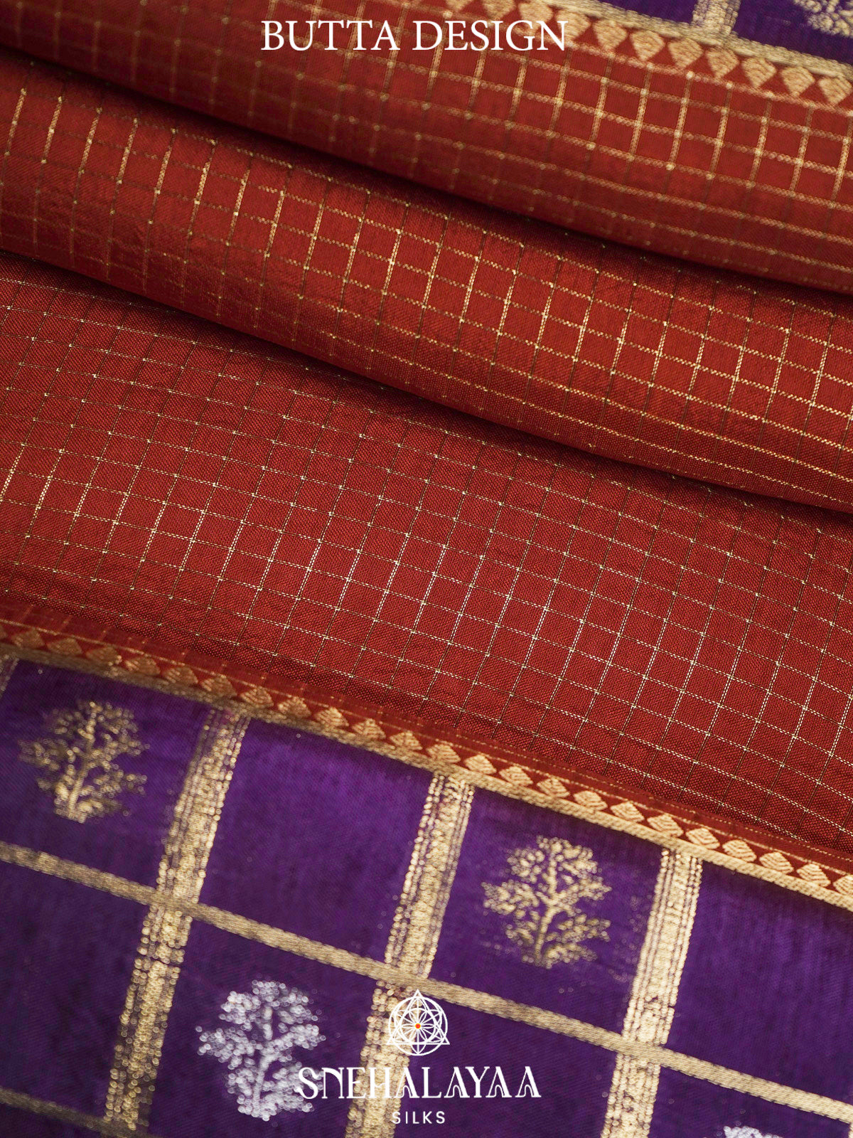Maroon  Banaras Saree
