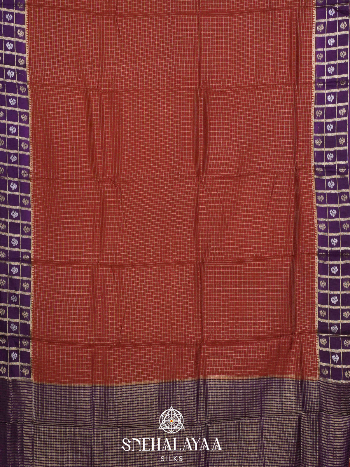 Maroon  Banaras Saree
