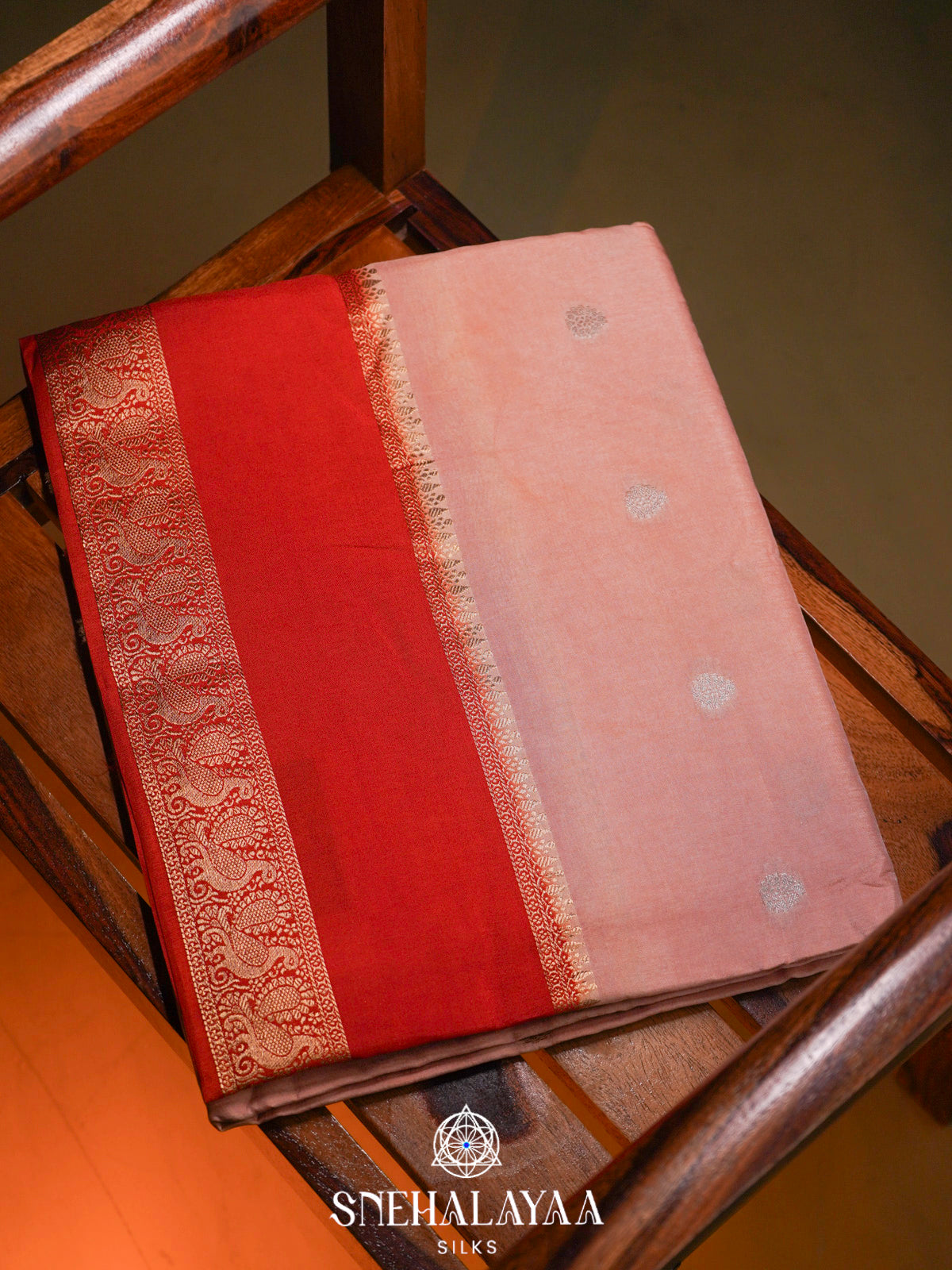 Cream  Banaras Saree