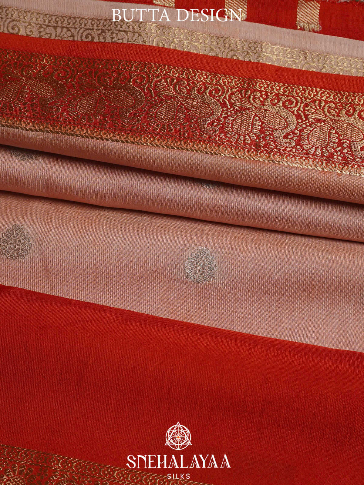 Cream  Banaras Saree