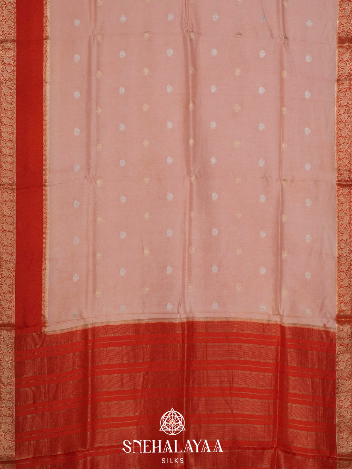 Cream  Banaras Saree