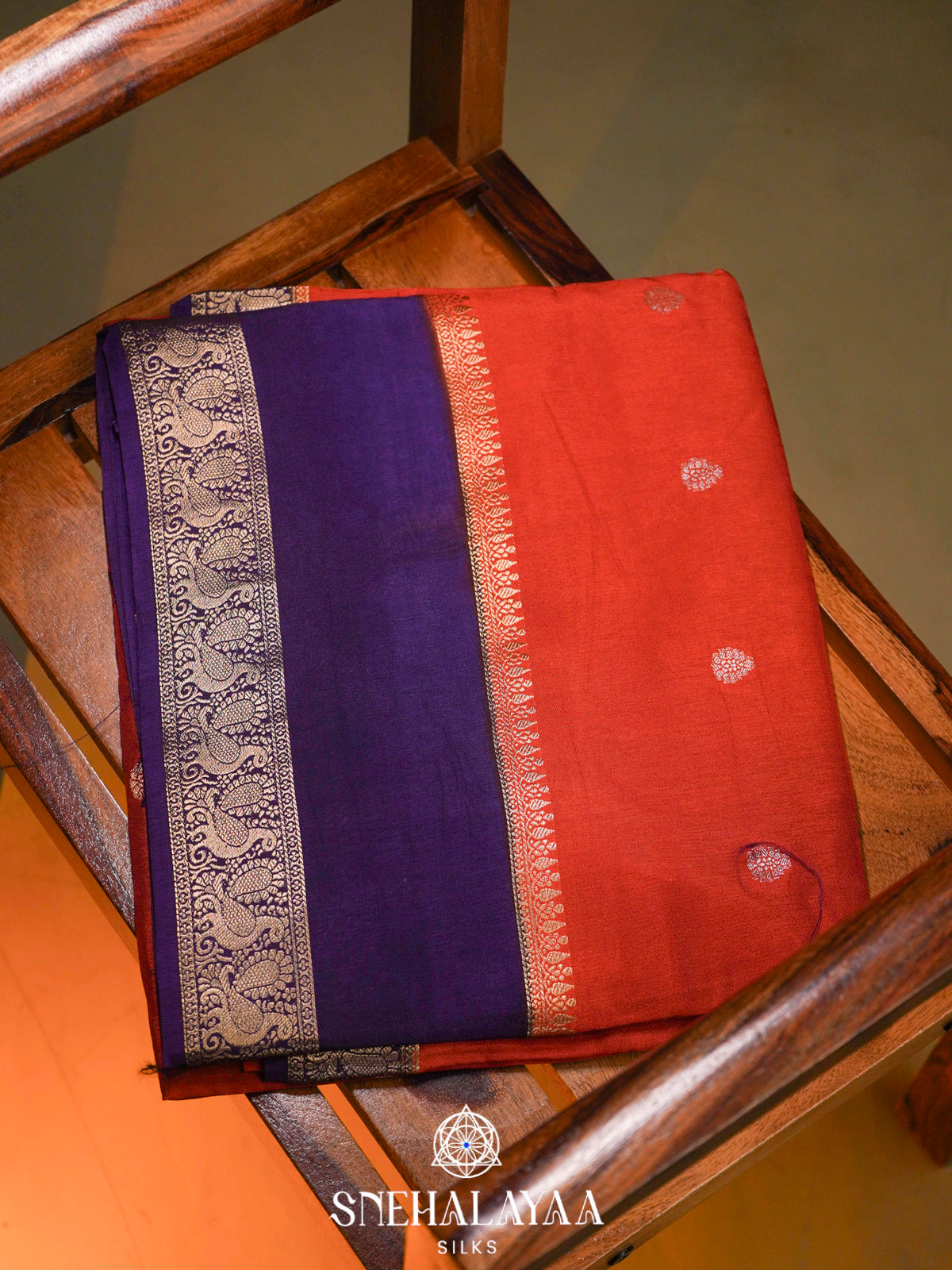 Orange  Banaras Saree