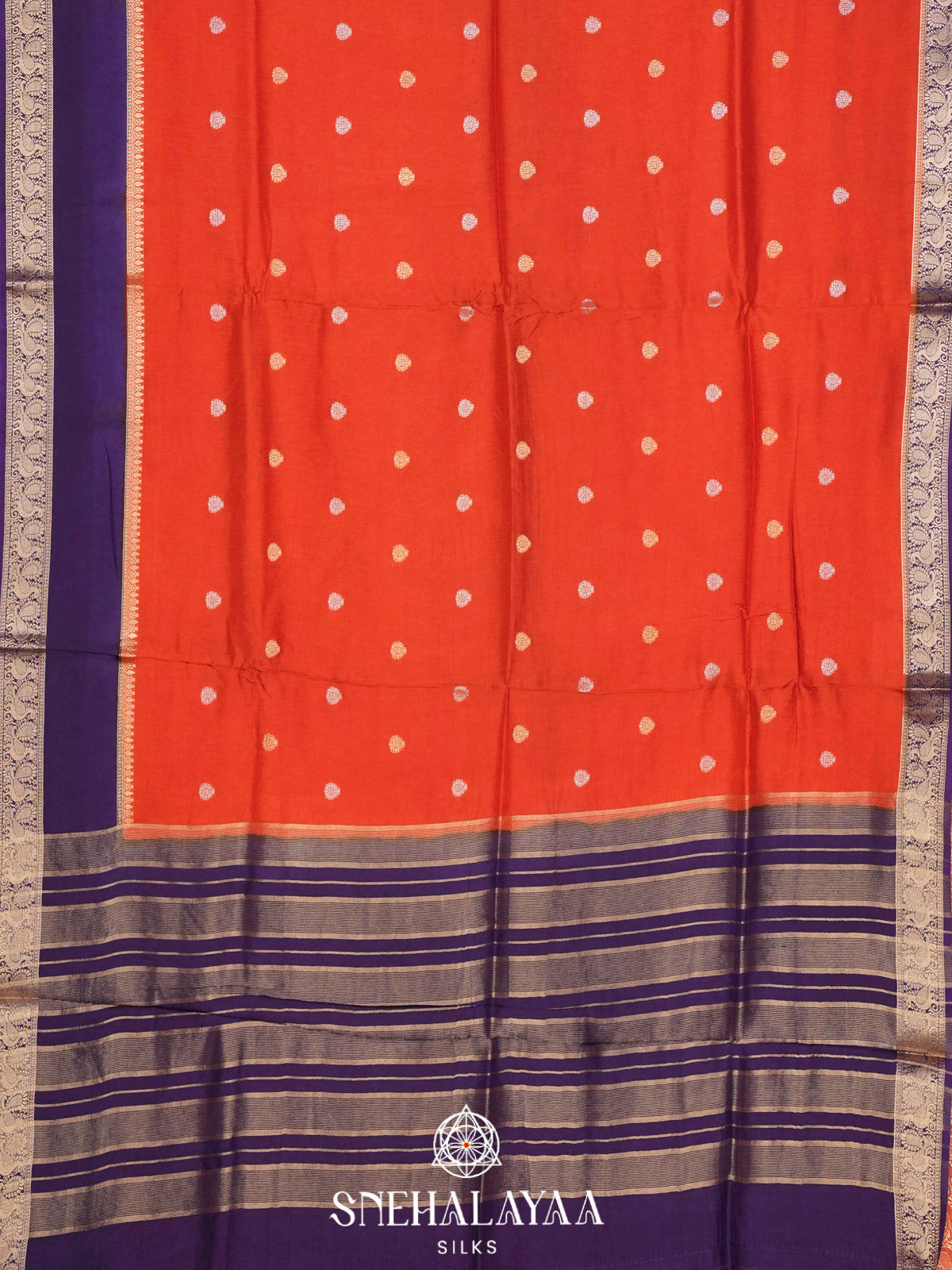 Orange  Banaras Saree