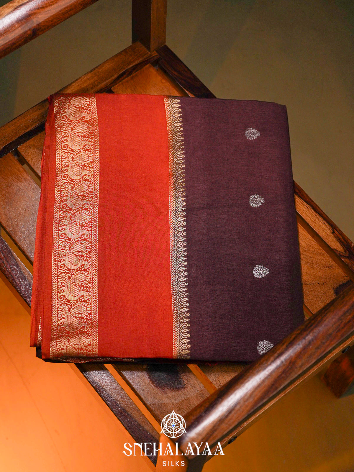 Coffee Brown  Banaras Saree