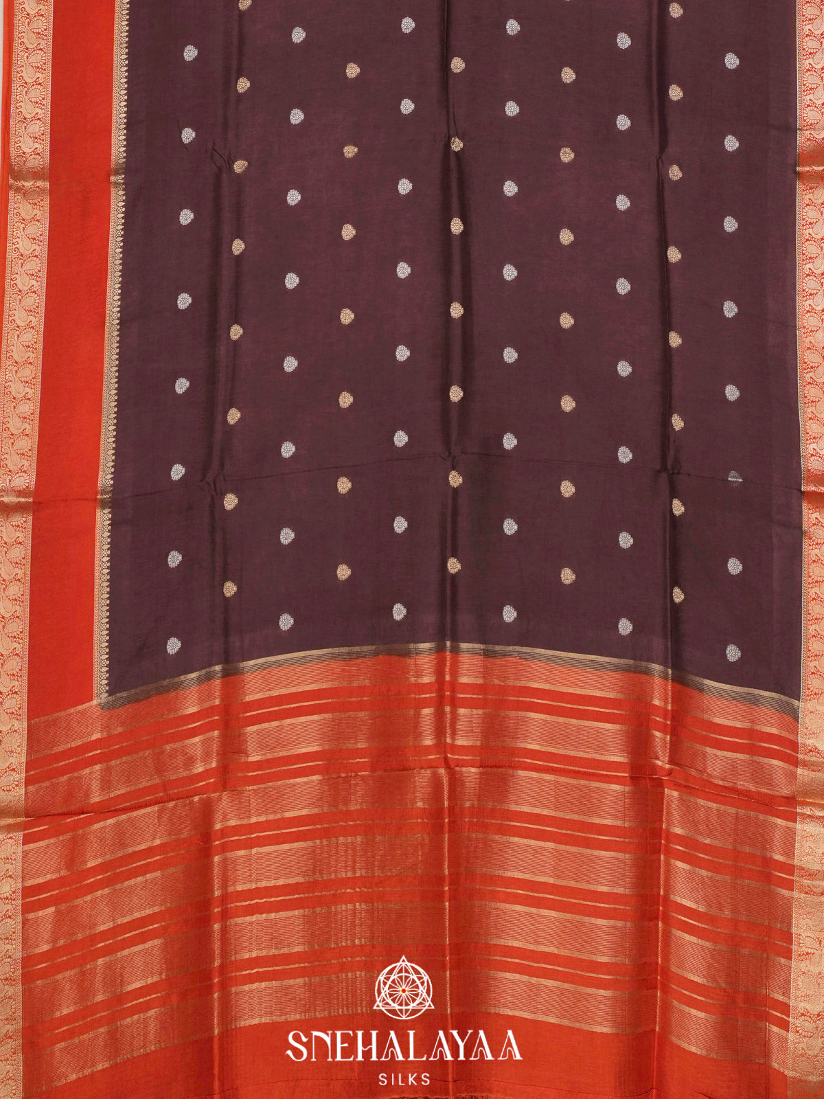 Coffee Brown  Banaras Saree