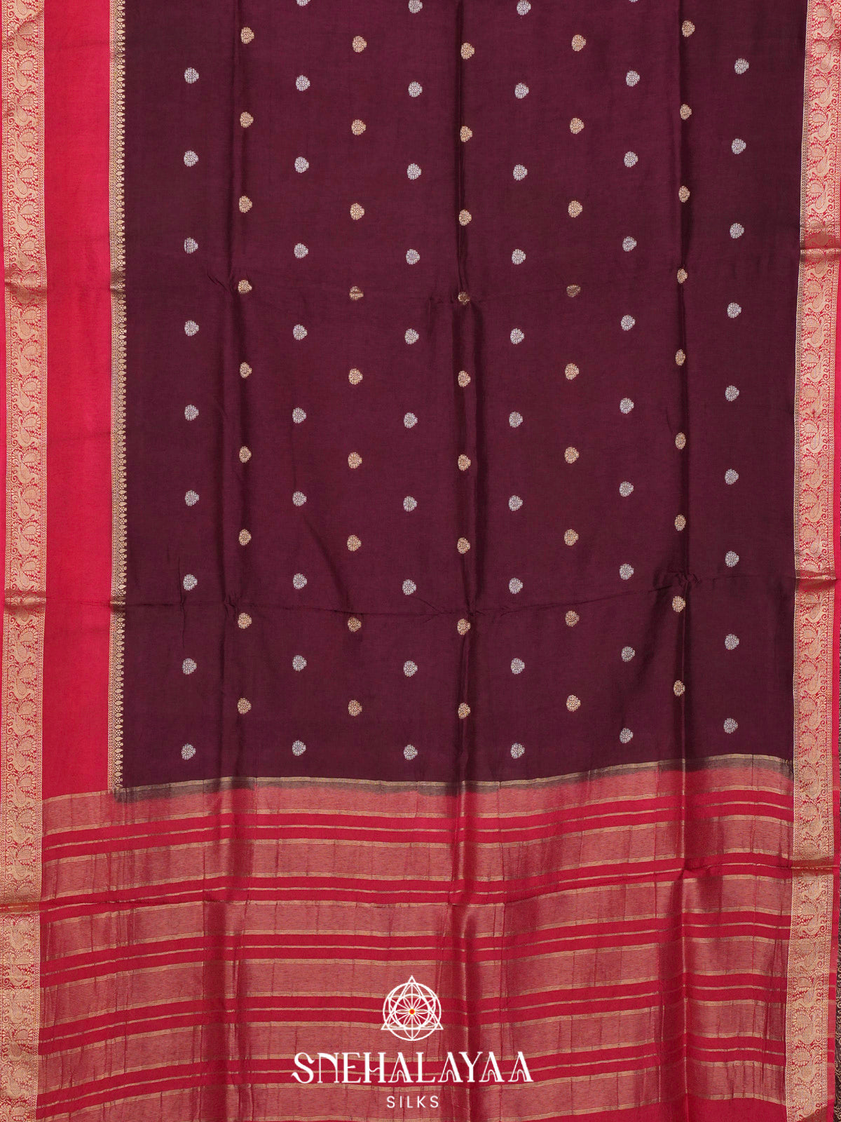 Wine  Banaras Saree