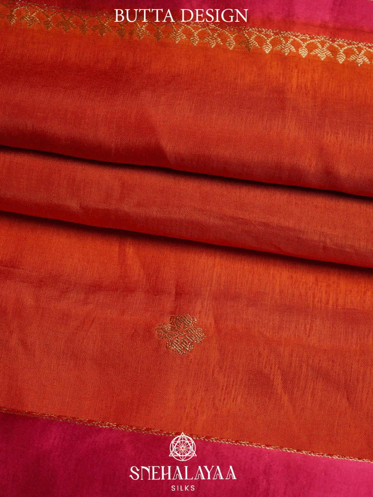 Orange  Banaras Saree