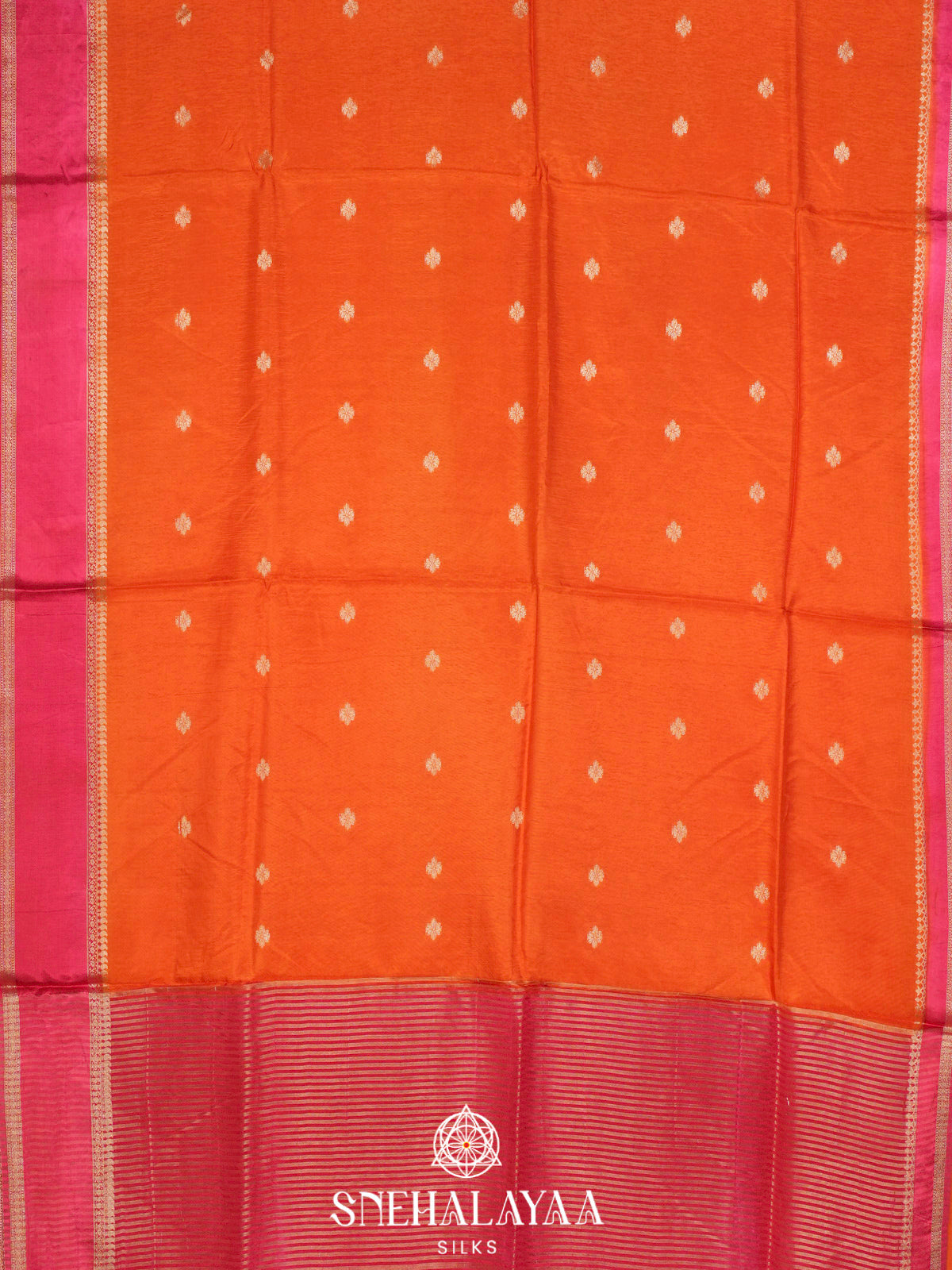 Orange  Banaras Saree